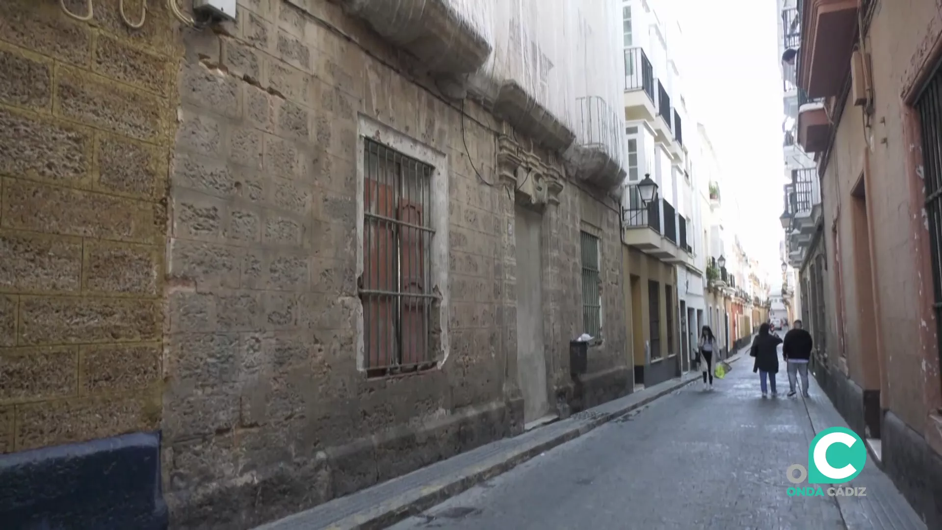 Imagen de la calle Soledad en la capital gaditana