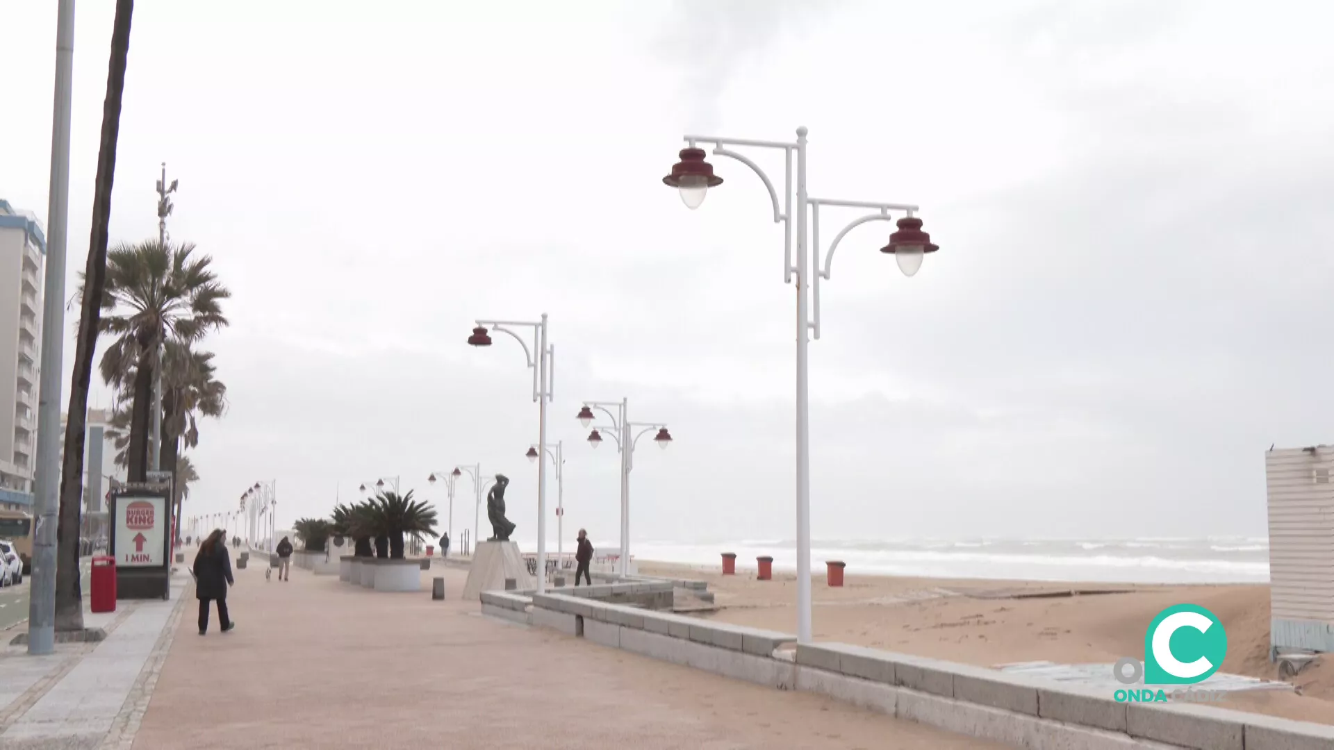 Estado del Paseo Marítimo en la mañana de este jueves