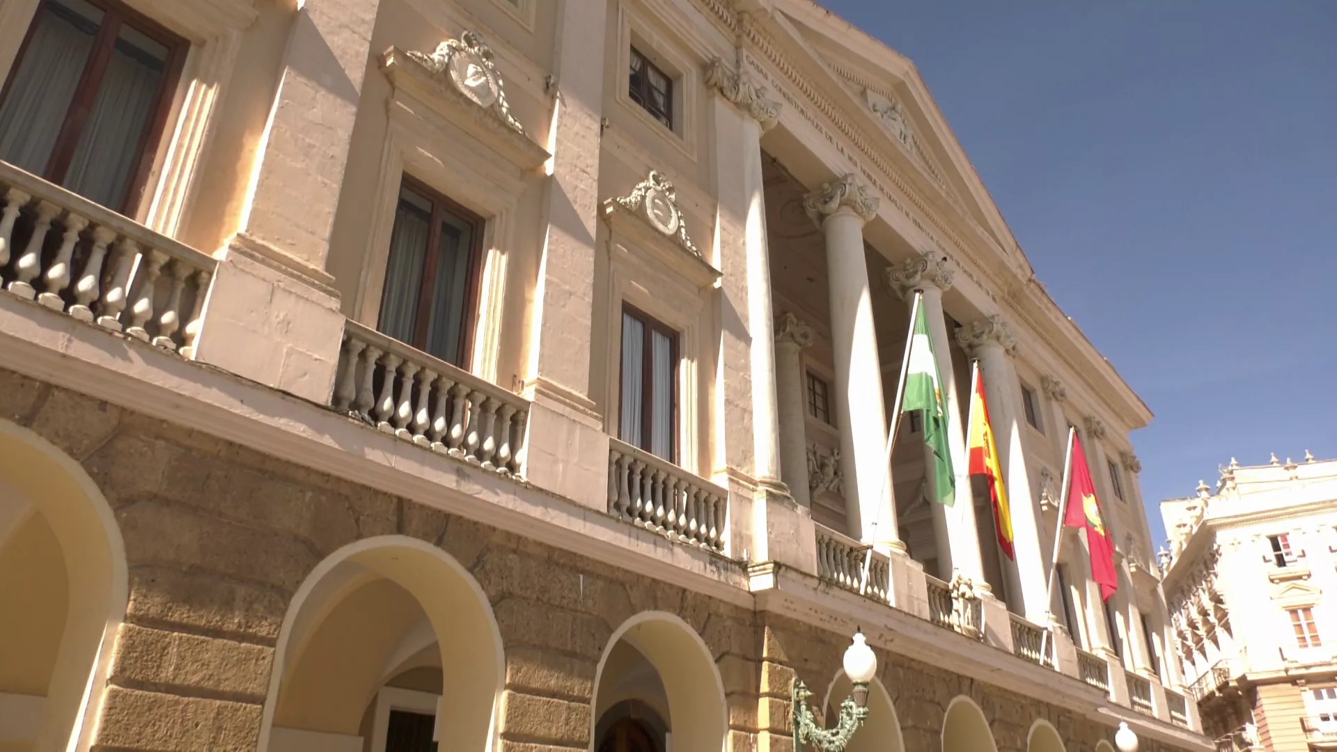 Fachada de la casa Consitorial en la plaza de San Juan de Dios