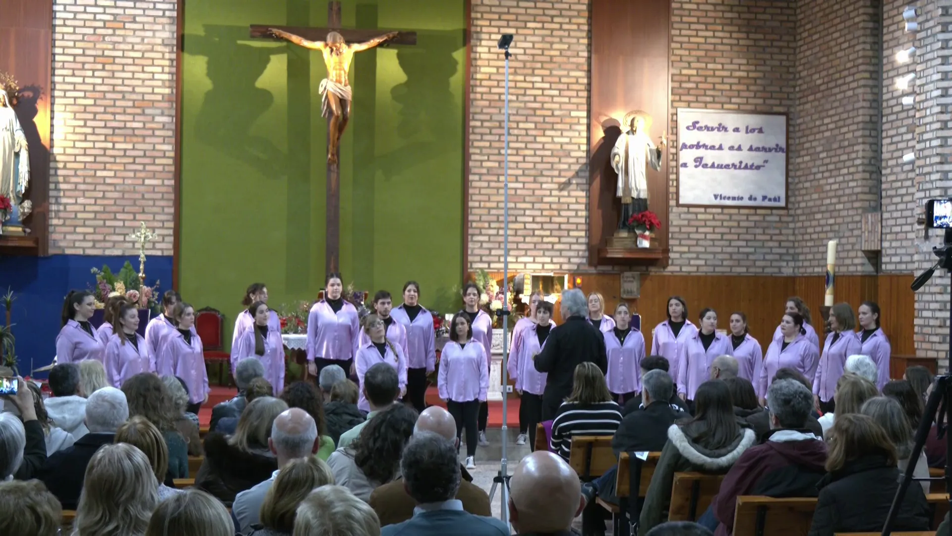 La coral durante el pasado mes de diciembre en una imagen de archivo