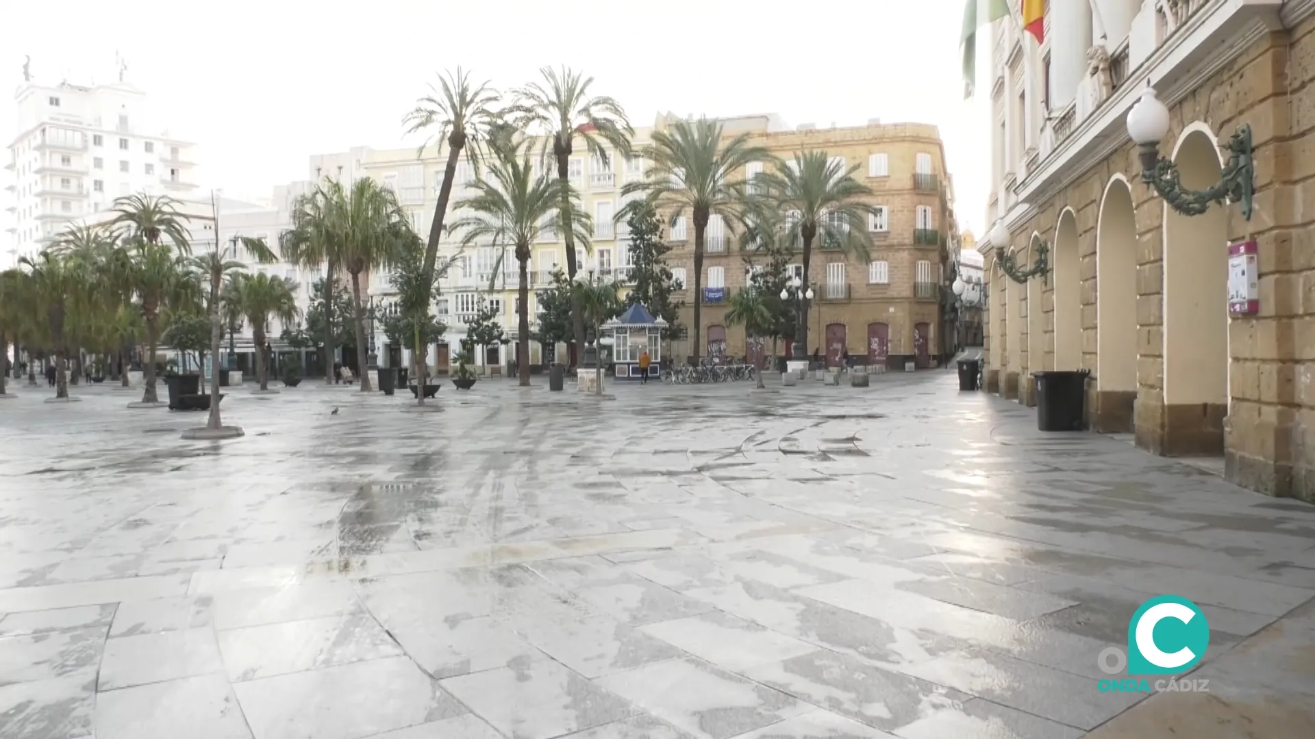 Imagen de la Plaza de San Juan de Dios de la capital gaditana. 