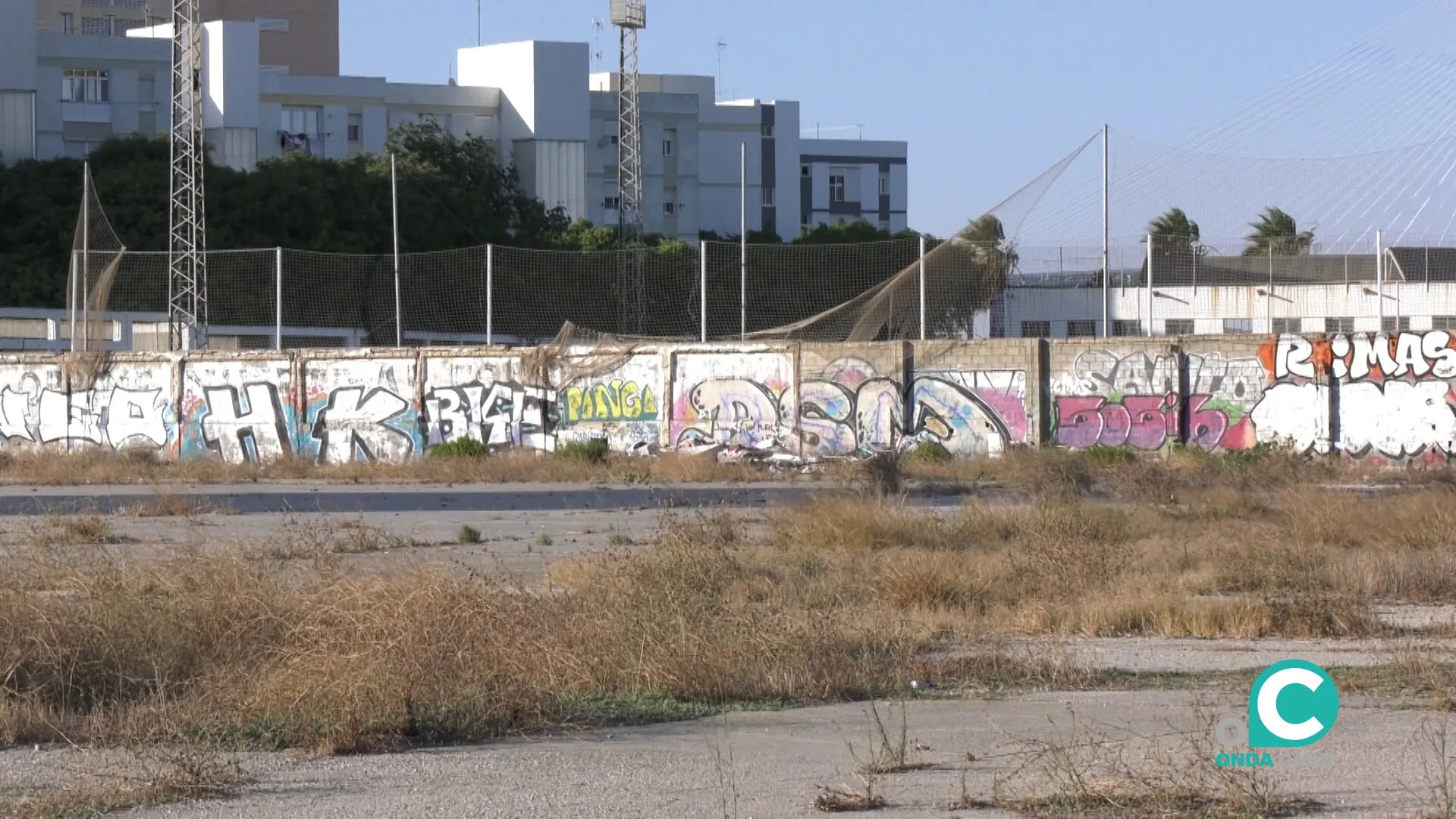 Imagen del suelo del futuro hospital de Cádiz. 