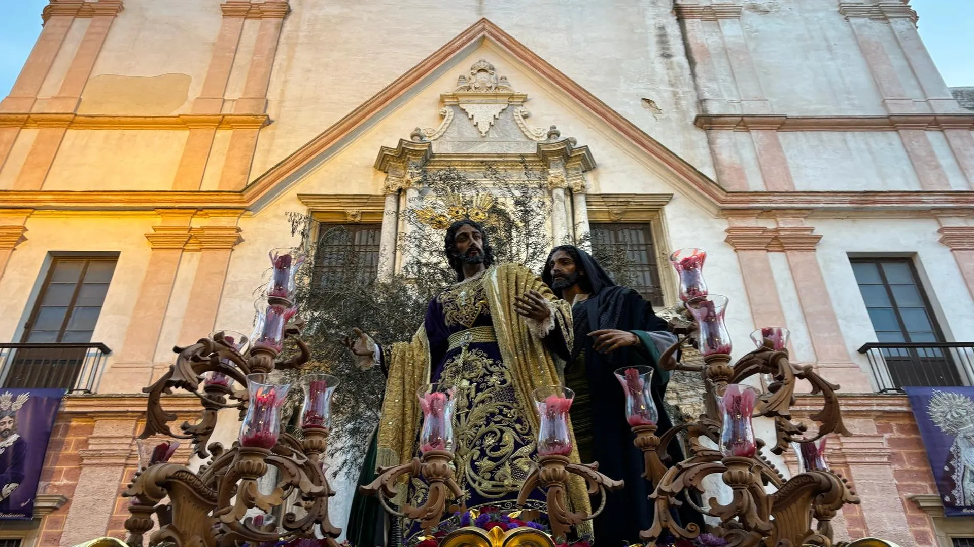 Imagen del Prendimiento durante su recogida en la Iglesia del Carmen 