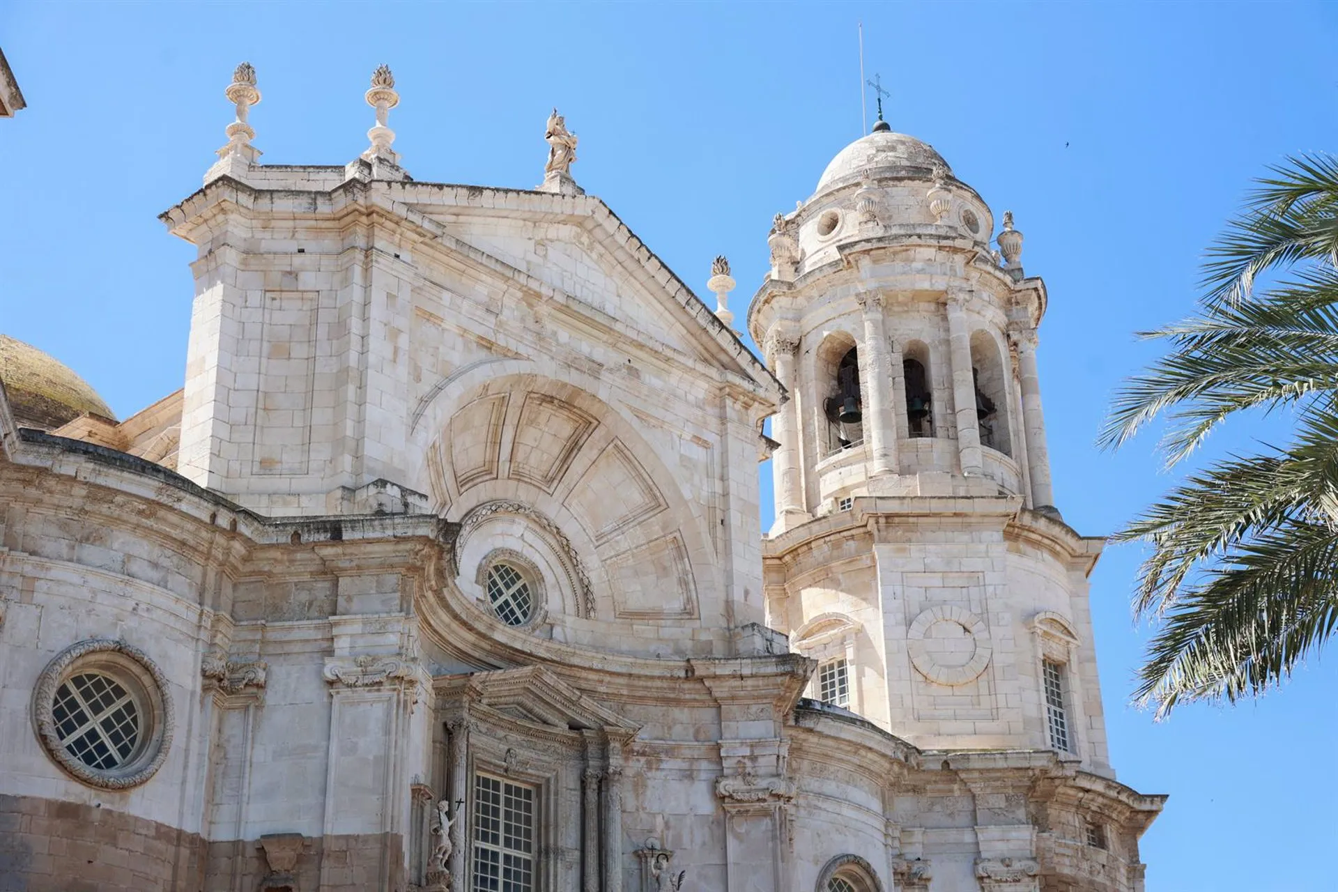 Detalle de la Catedral de Cádiz.