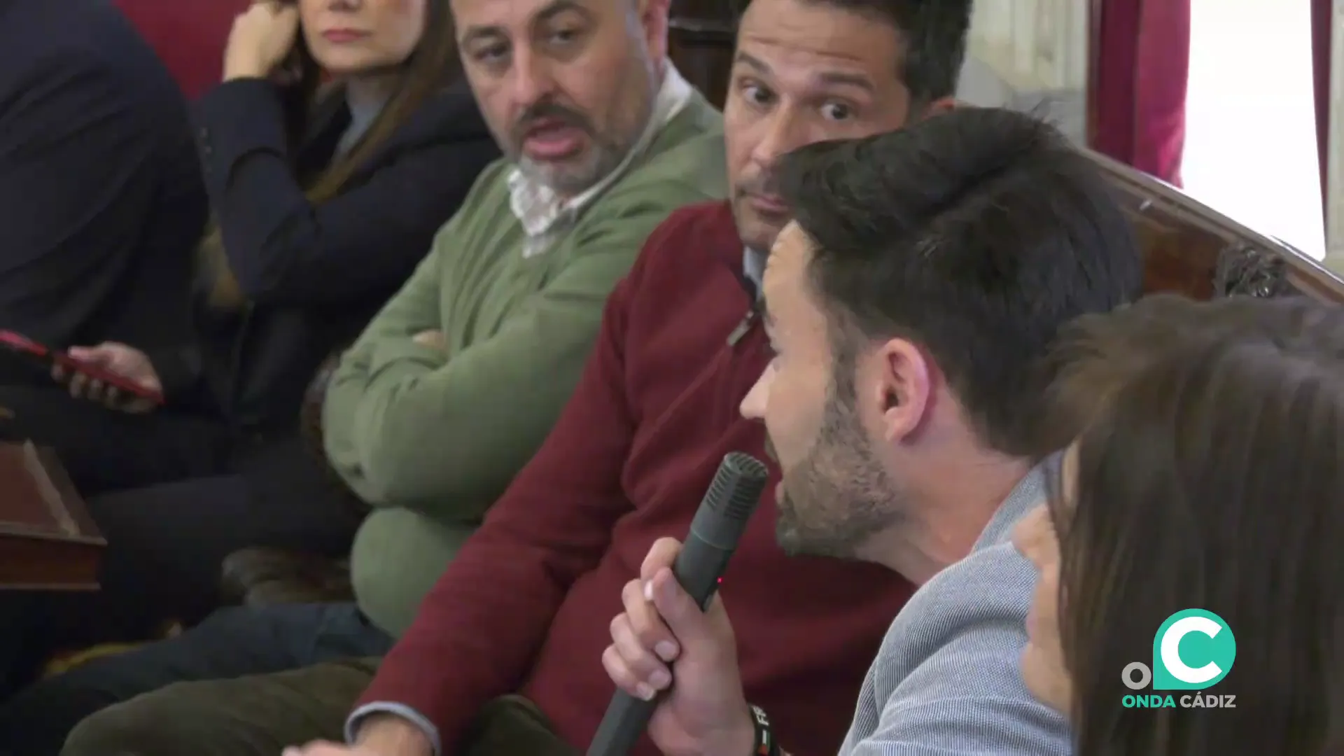 David de la Cruz durante la intervención en un Pleno en una imagen de archivo