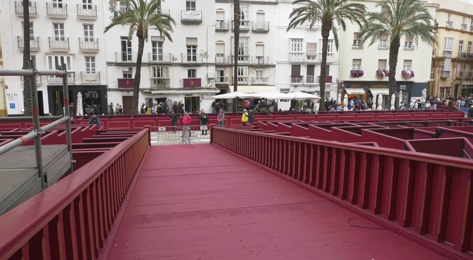 Palcos en la plaza de la Catedral en una imagen de archivo