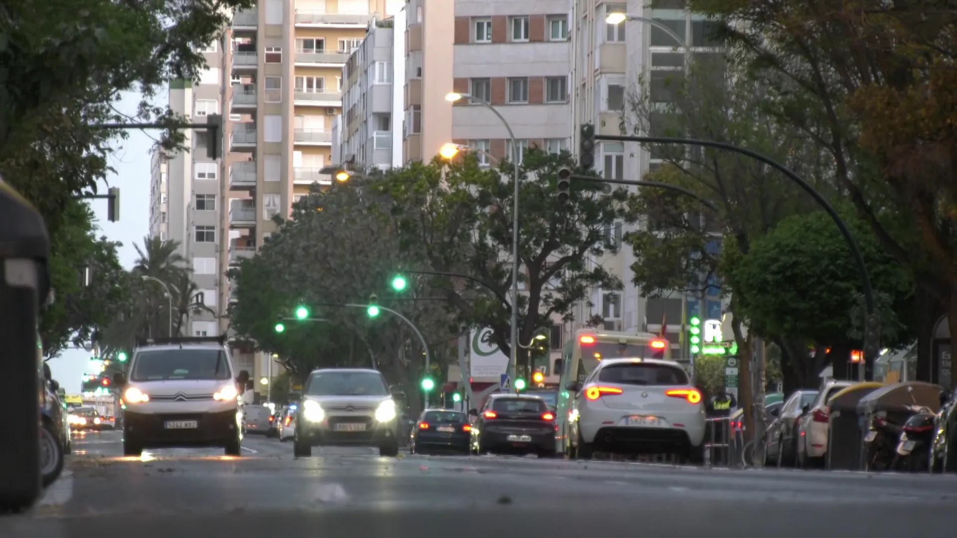 Imagen de la avenida principal el pasado lunes