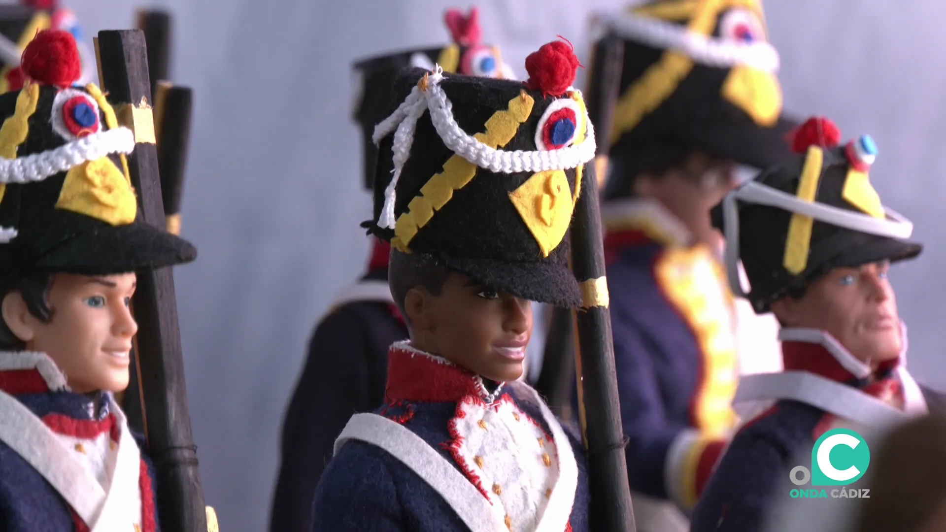 Detalle de alguno de los soldados franceses que componen la muestra