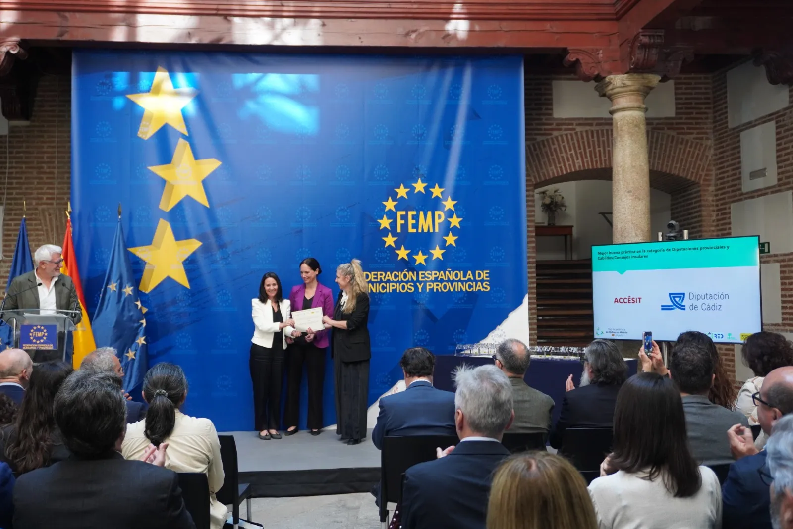 La Diputación de Cádiz ha sido reconocida con un accésit en los premios Audaz a la transparencia local.