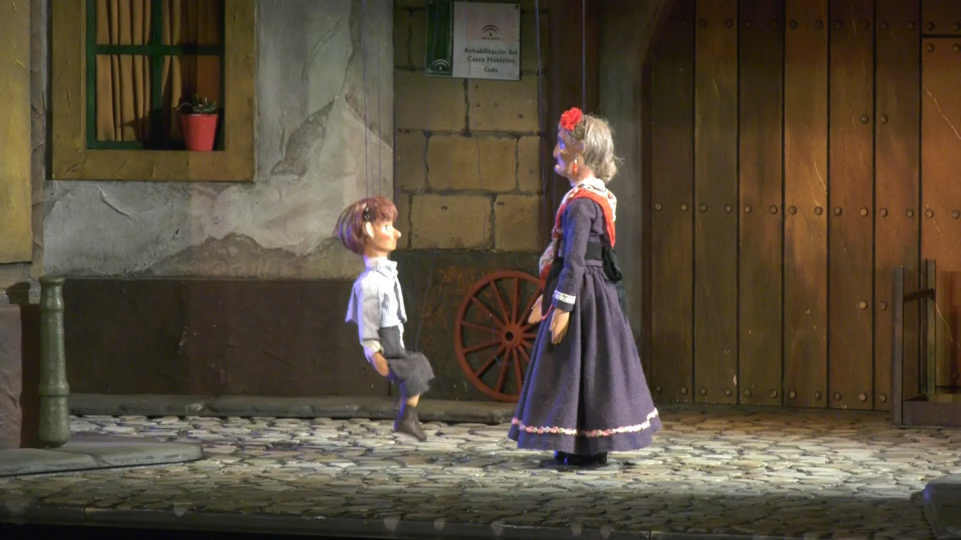 Imagen del Sainete de la Tía Norica en el Títere 