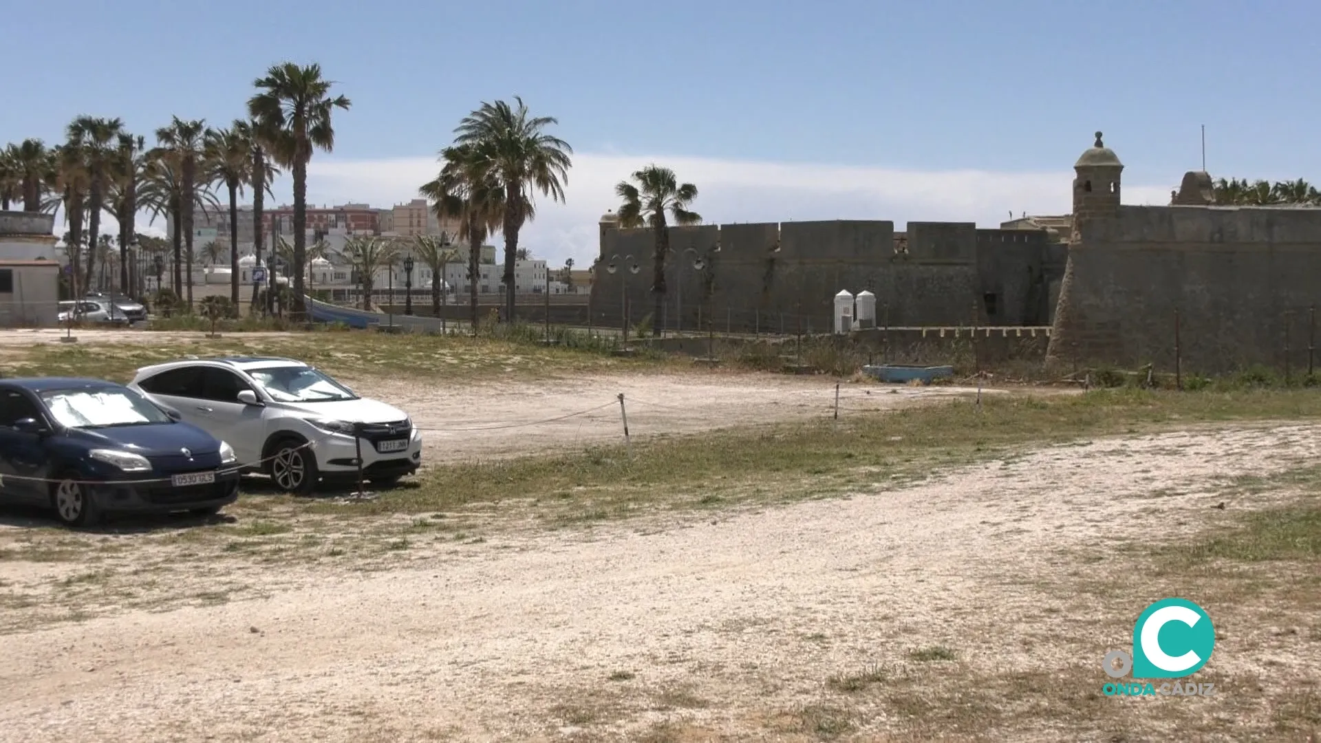 Parte del espacio Campo de las Balas en Cádiz. 