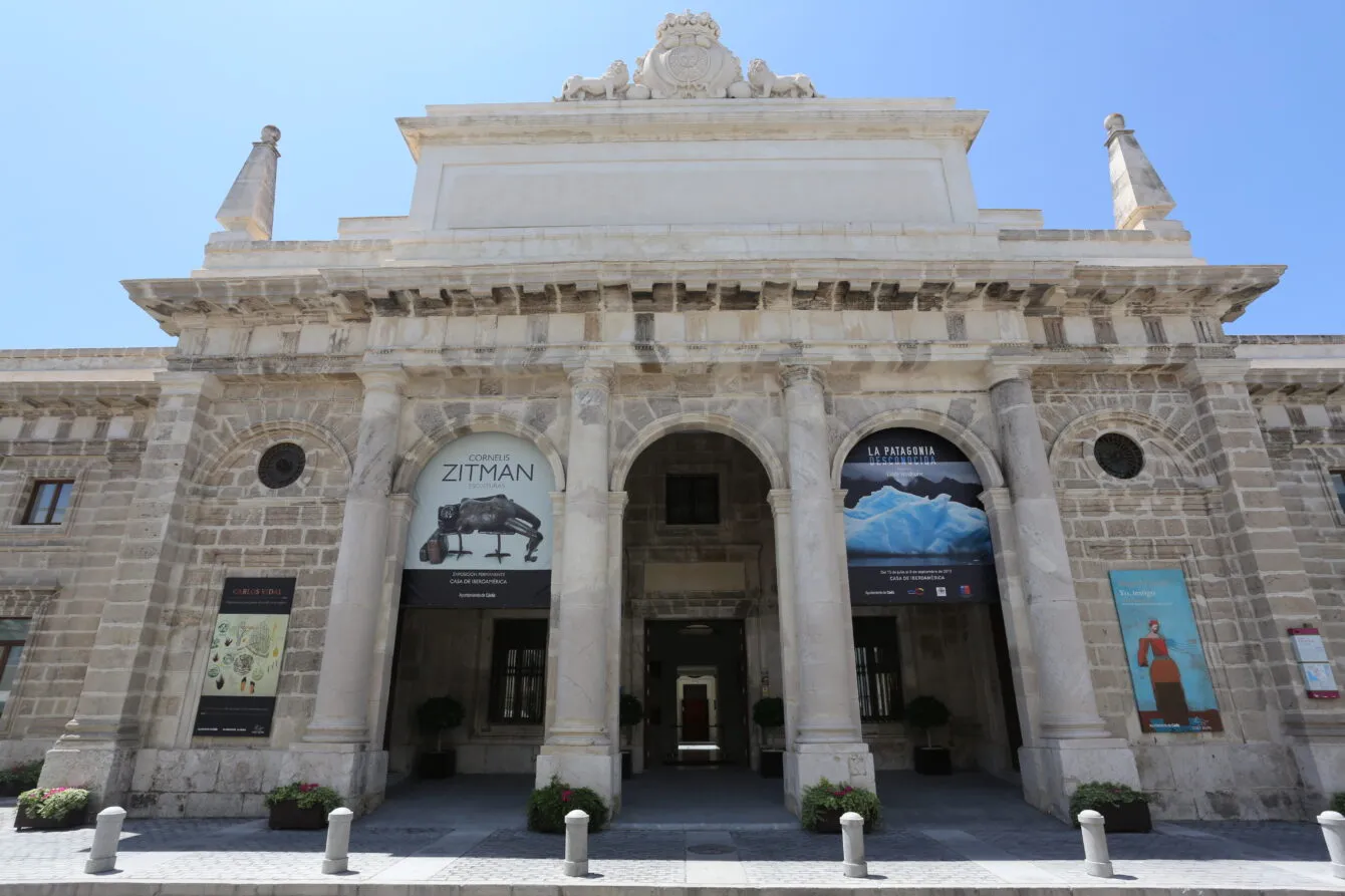 Fachada de la Casa de Iberoamérica de Cádiz. 