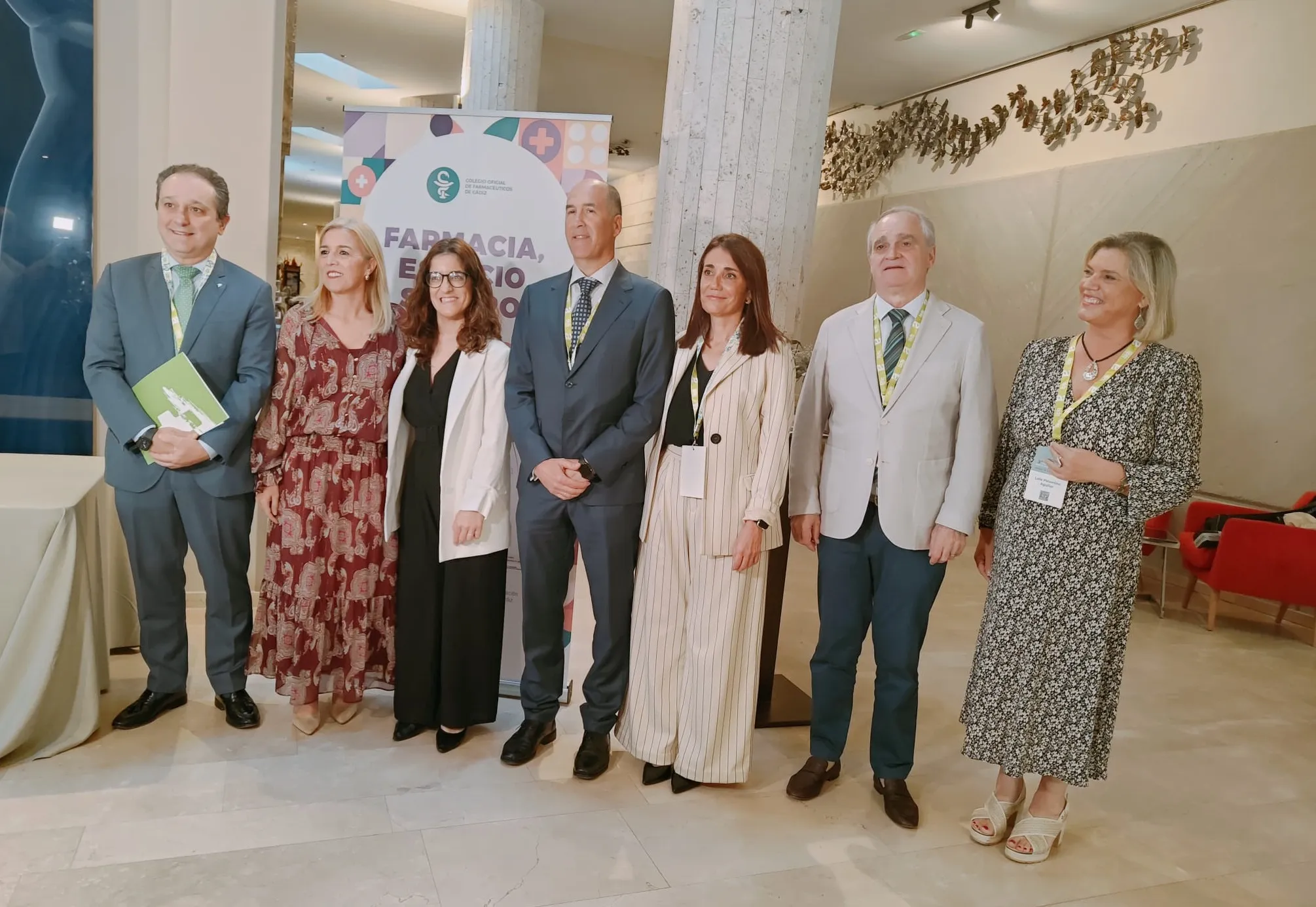 Inauguración de la tercera Jornada de Servicios Profesionales Farmacéuticos organizada por el Colegio de Farmacéuticos de Cádiz.