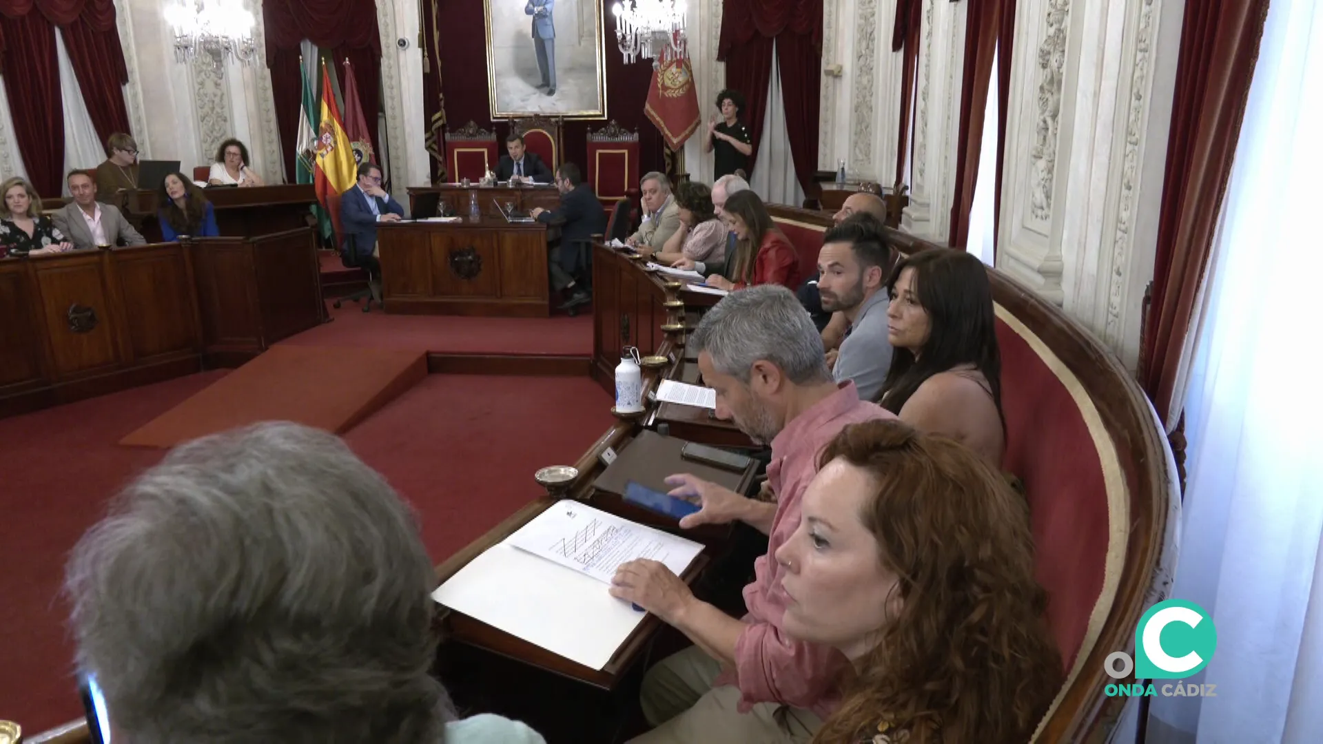 Sesión ordinaria del Pleno del Ayuntamiento de Cádiz. 