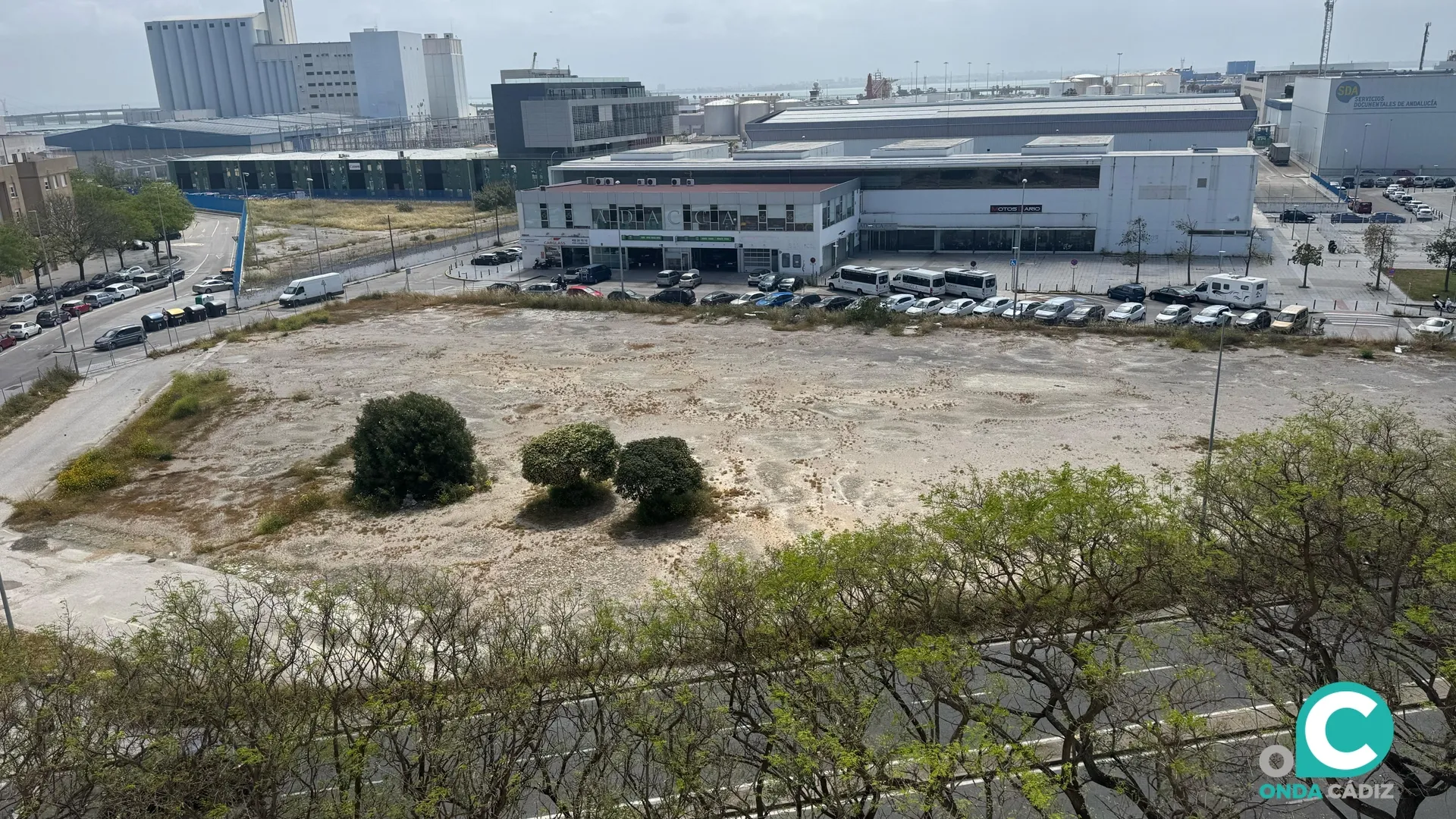 Imagen del solar en el que se construirán las viviendas en Puntales. 