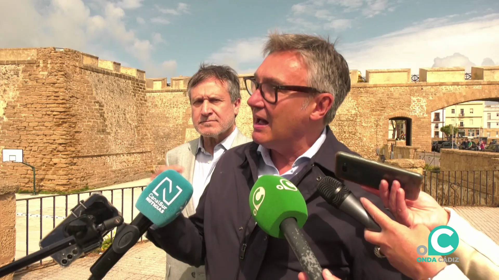 Manuel Gavira durante su comparecencia ante los medios de comunicación