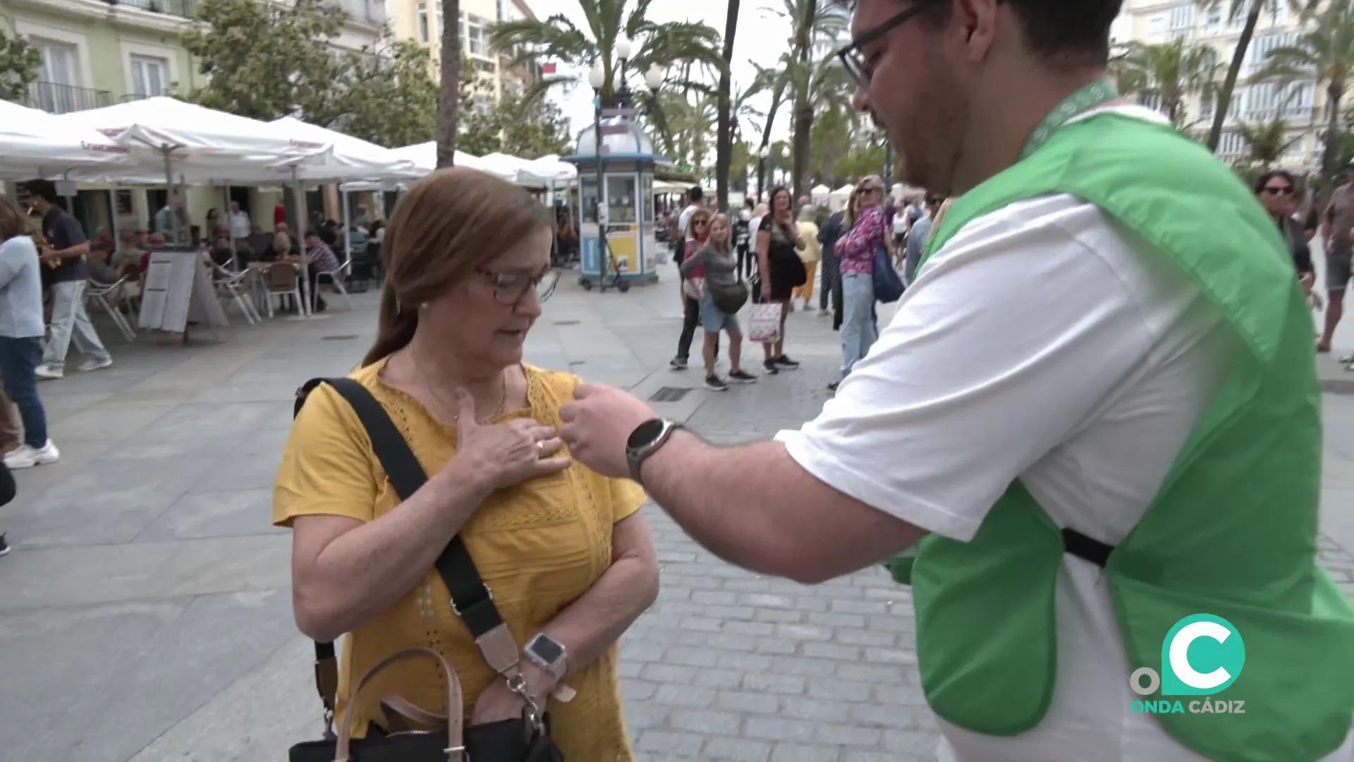 Las clásicas huchas portadas por los voluntarios tomaron las calles de la ciudad en esta particular jornada