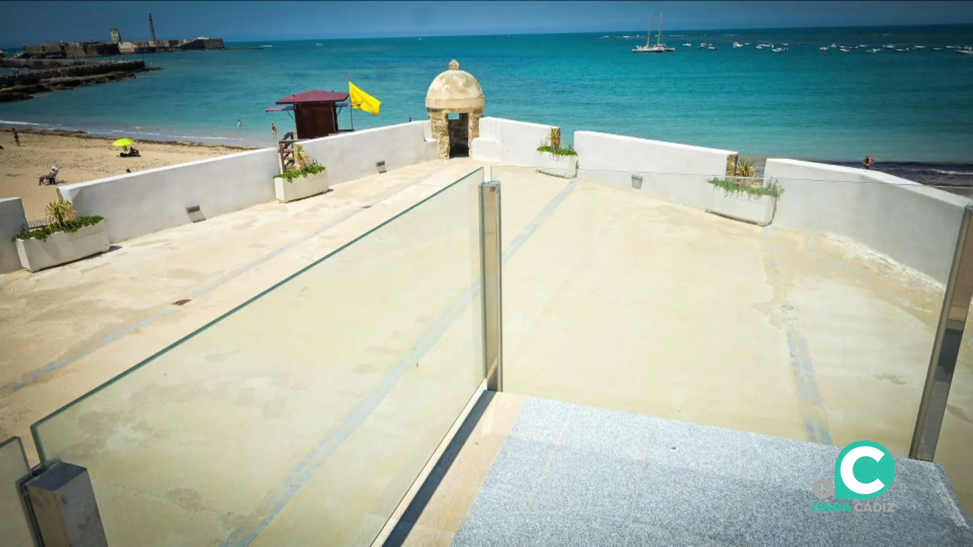 Recreación del proyecto sobre el emblemático espacio patrimonial junto a La Caleta