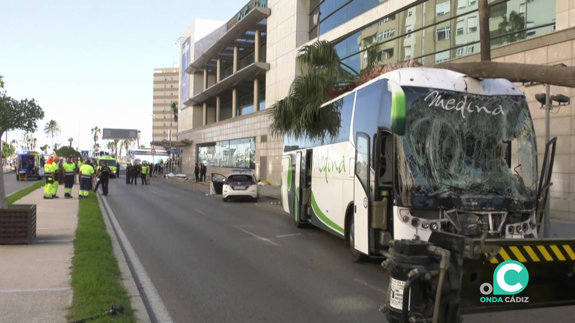 Lugar del siniestro en una imagen de archivo