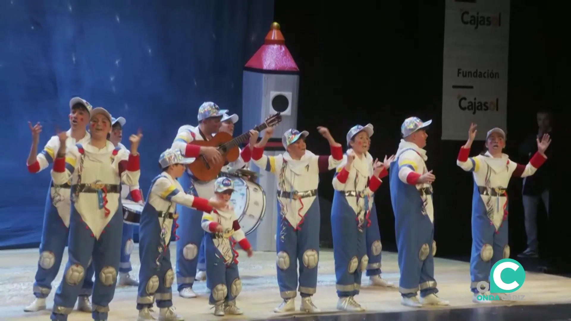 Una agrupación infantil durante el pasado concurso 