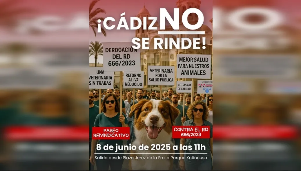 El Colegio de Veterinarios sale a la calle para pedir la derogación del Real Decreto 666/23.