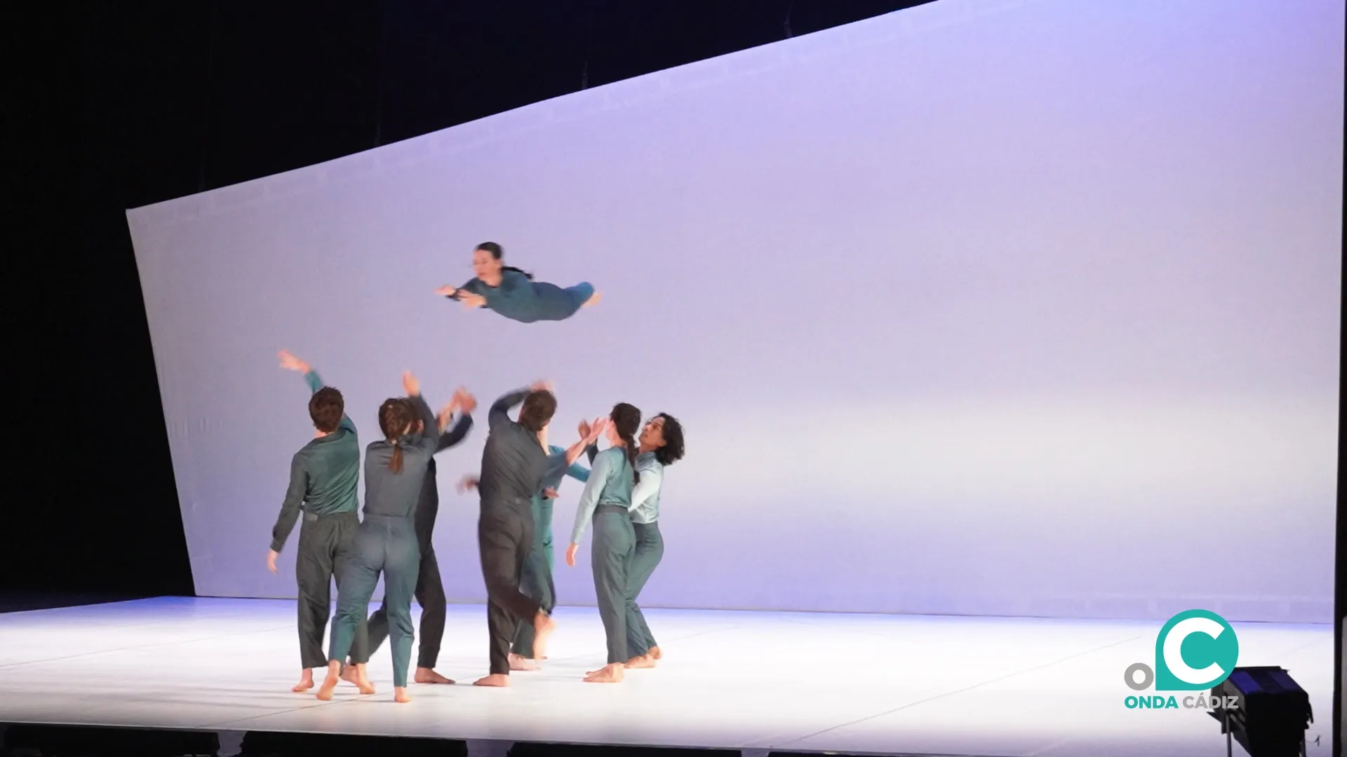 Un momento de la actuación de la compañía catalana GN|MC Guy Nader | María Campos 