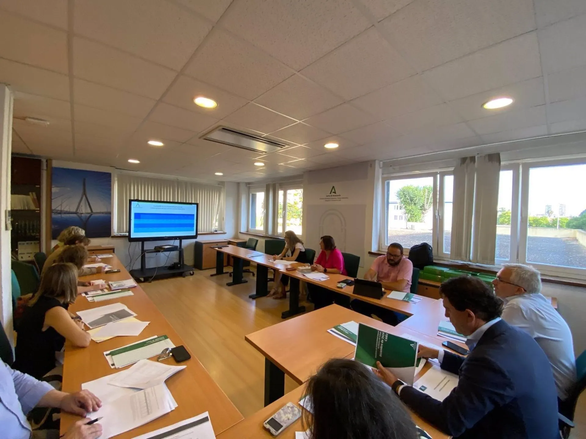 Daniel Sánchez Román en la reunión de la Comisión Provincial de Prevención de Riesgos Laborales.
