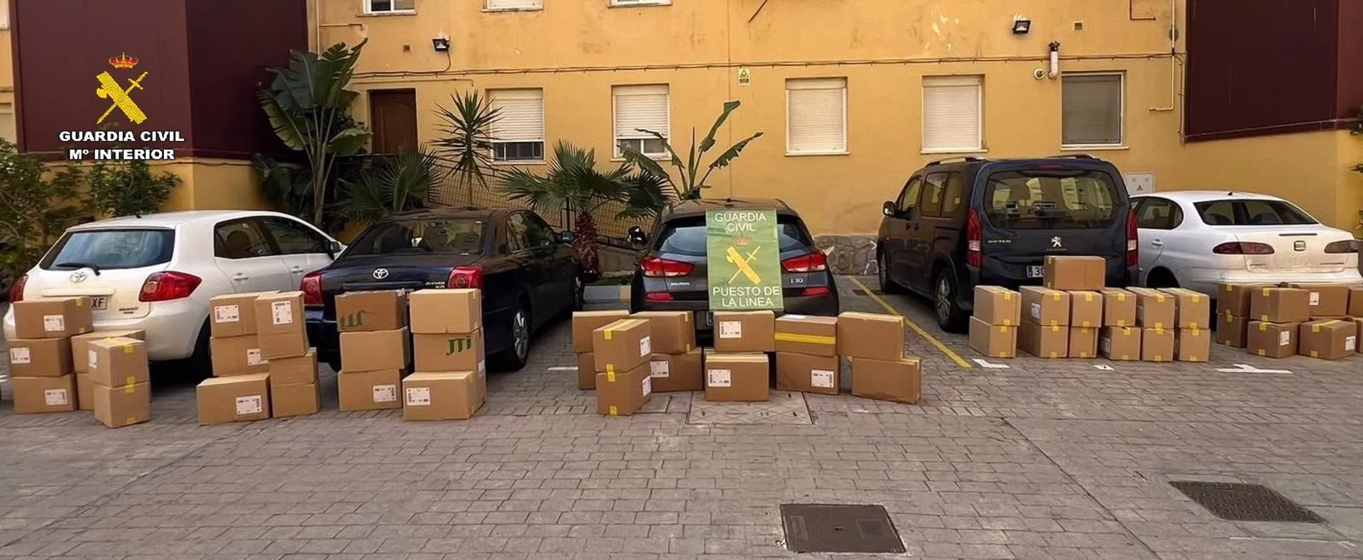 Tabaco de contrabando incautado al desmantelar una red que operaba desde el Campo de Gibraltar.