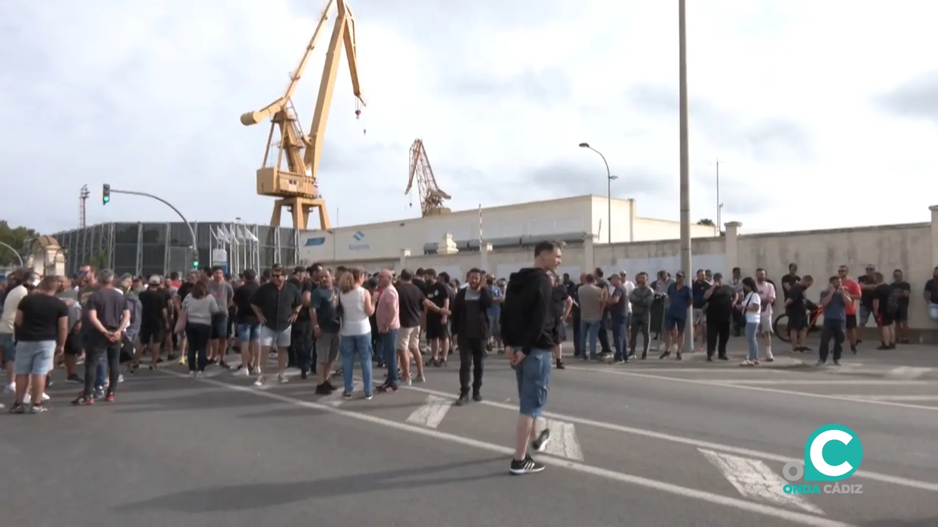 Concentración de los trabajadores del sector del metal. 