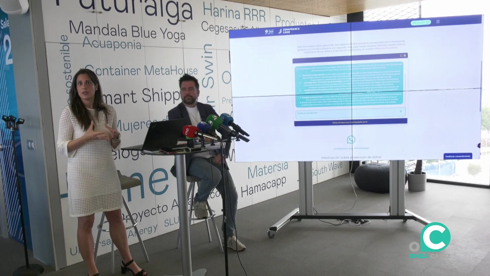 Un momento de la presentación de la nueva realidad tecnológica que contará el recinto de la zona fiscal