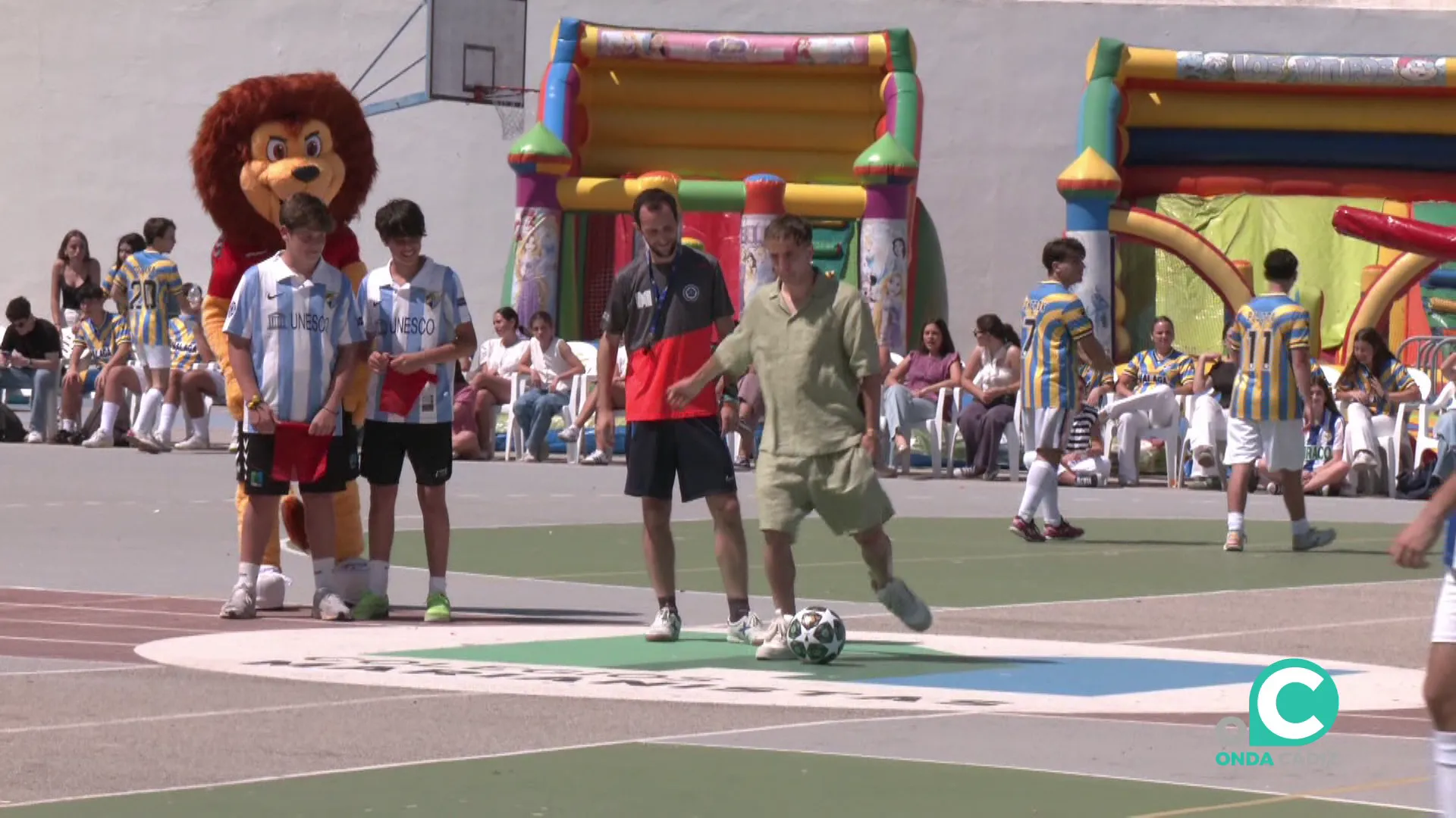 El joven merengue protagonista en la fiesta deportiva del centro gaditano
