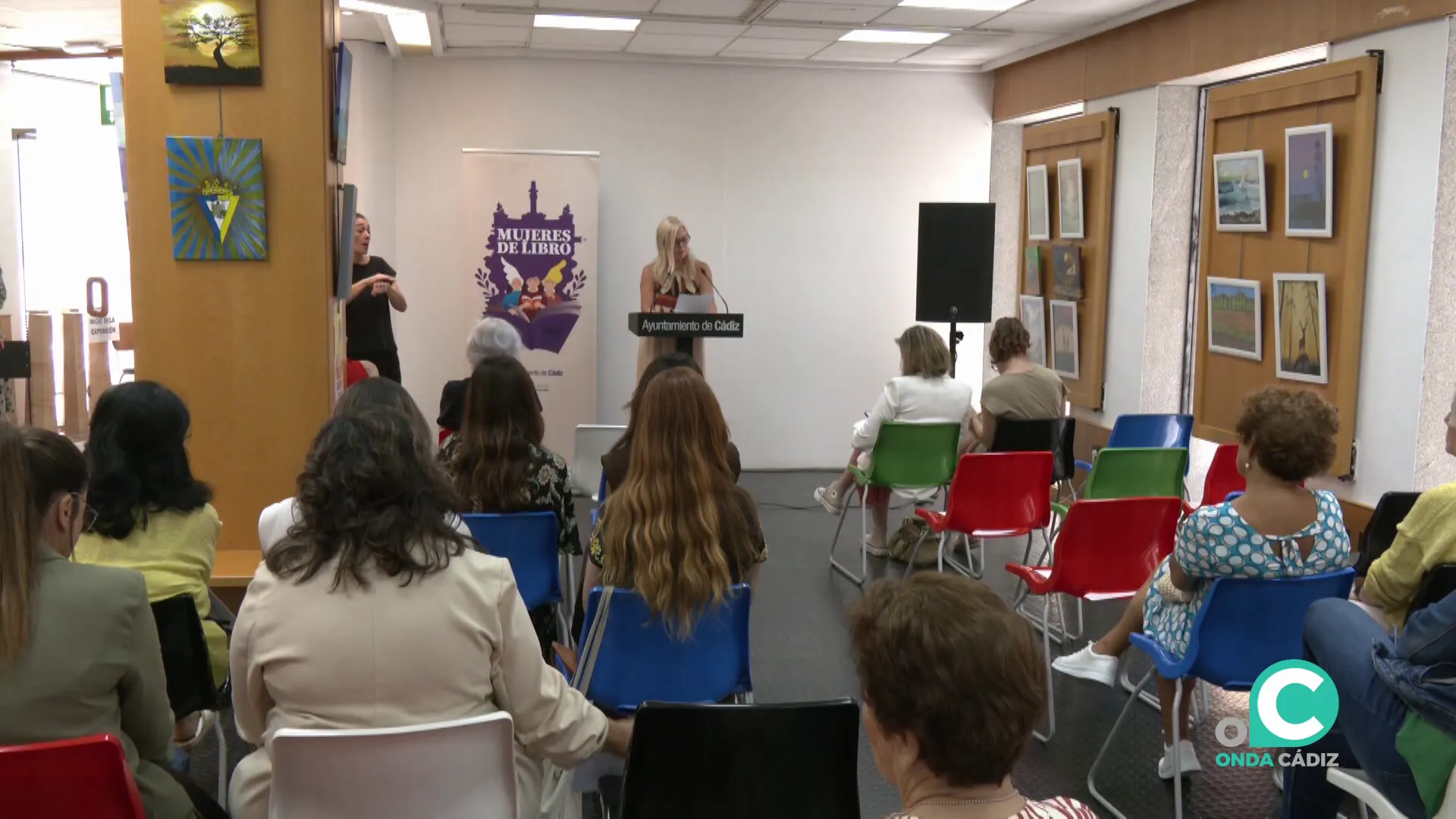 Una de las intervienientes durante el encuentro celebrado este miércoles 