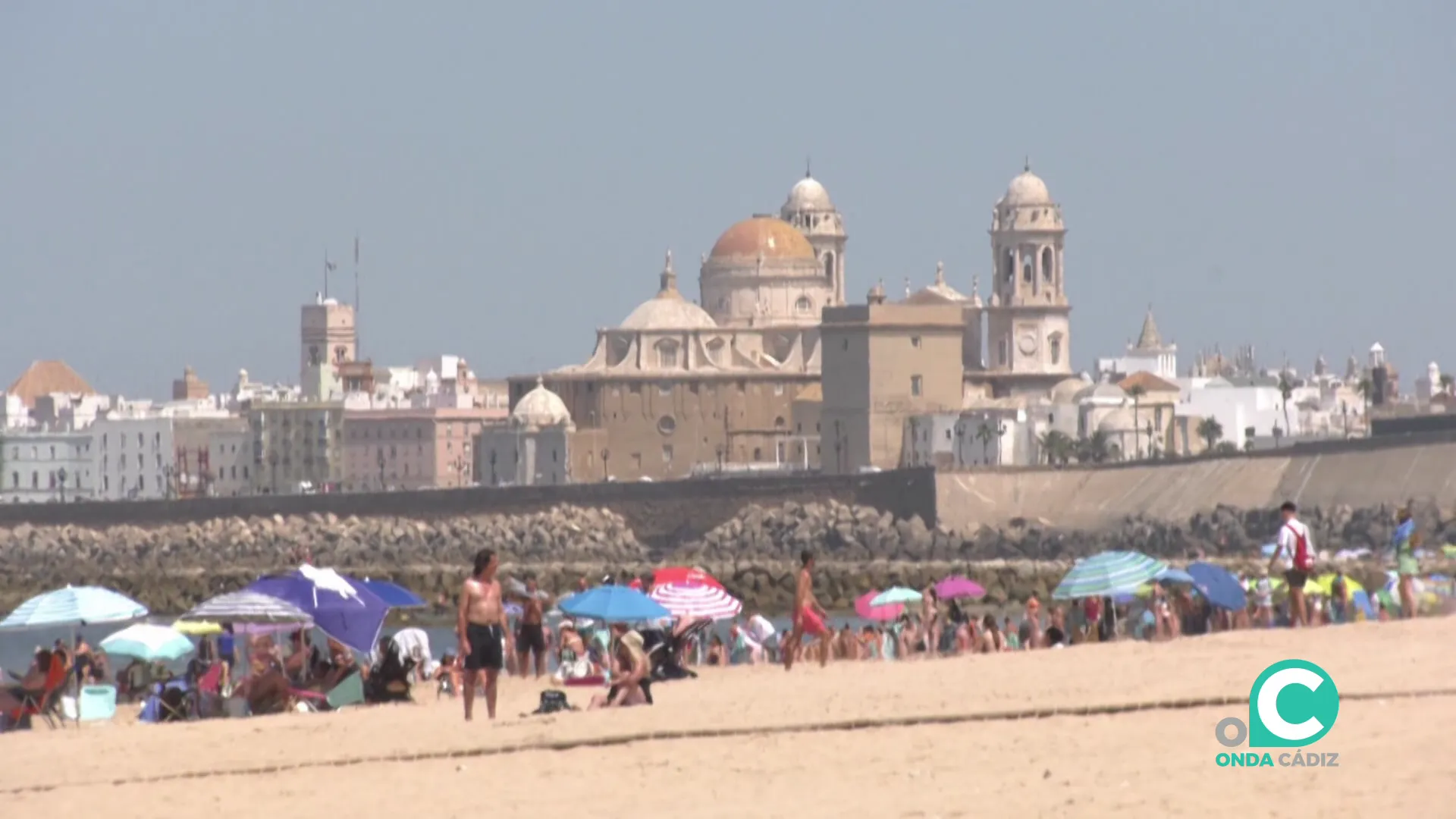 Imagen del litoral urbano de la capital gaditana