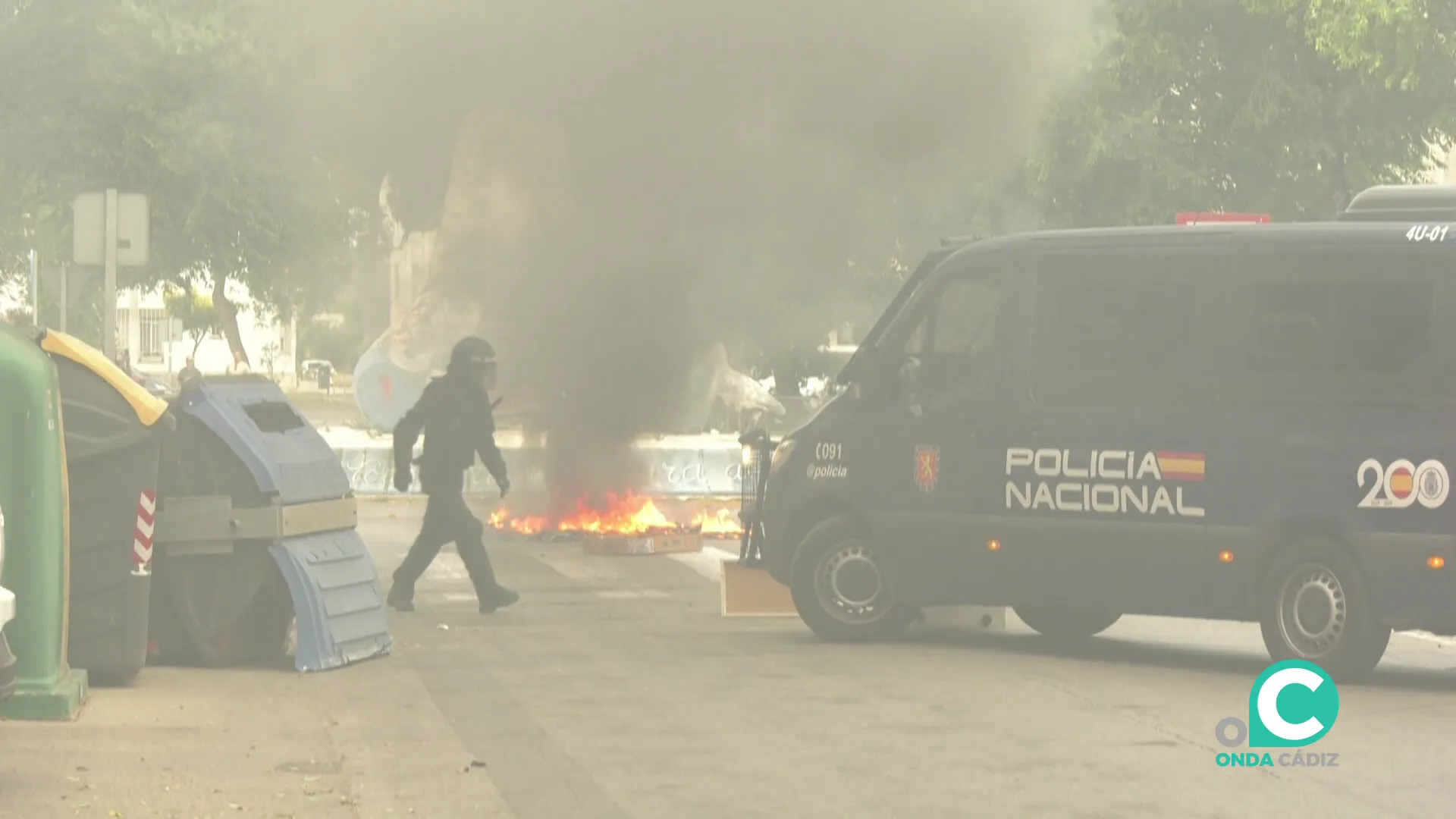 Imágenes de incidentes en la barriada puertorrealeña