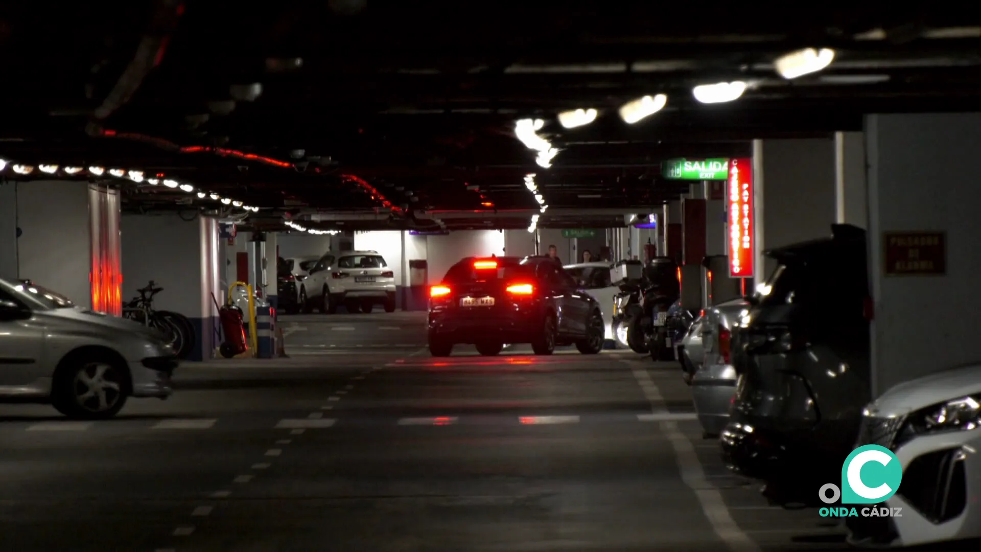 Interior del estacionamiento subterraneo del casco histórico