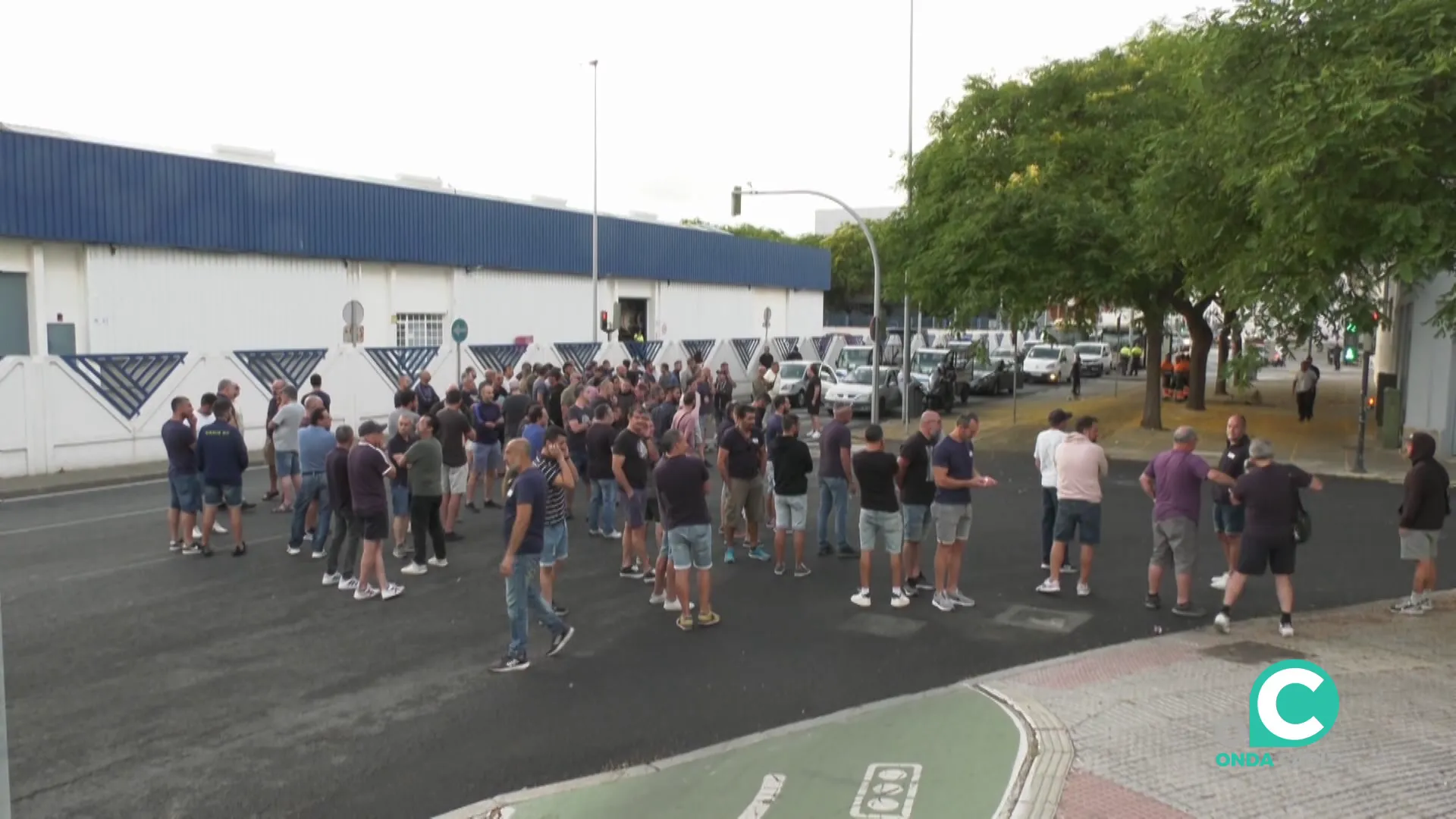 Concentración y corte en la Glorieta de la Zona Franca este martes