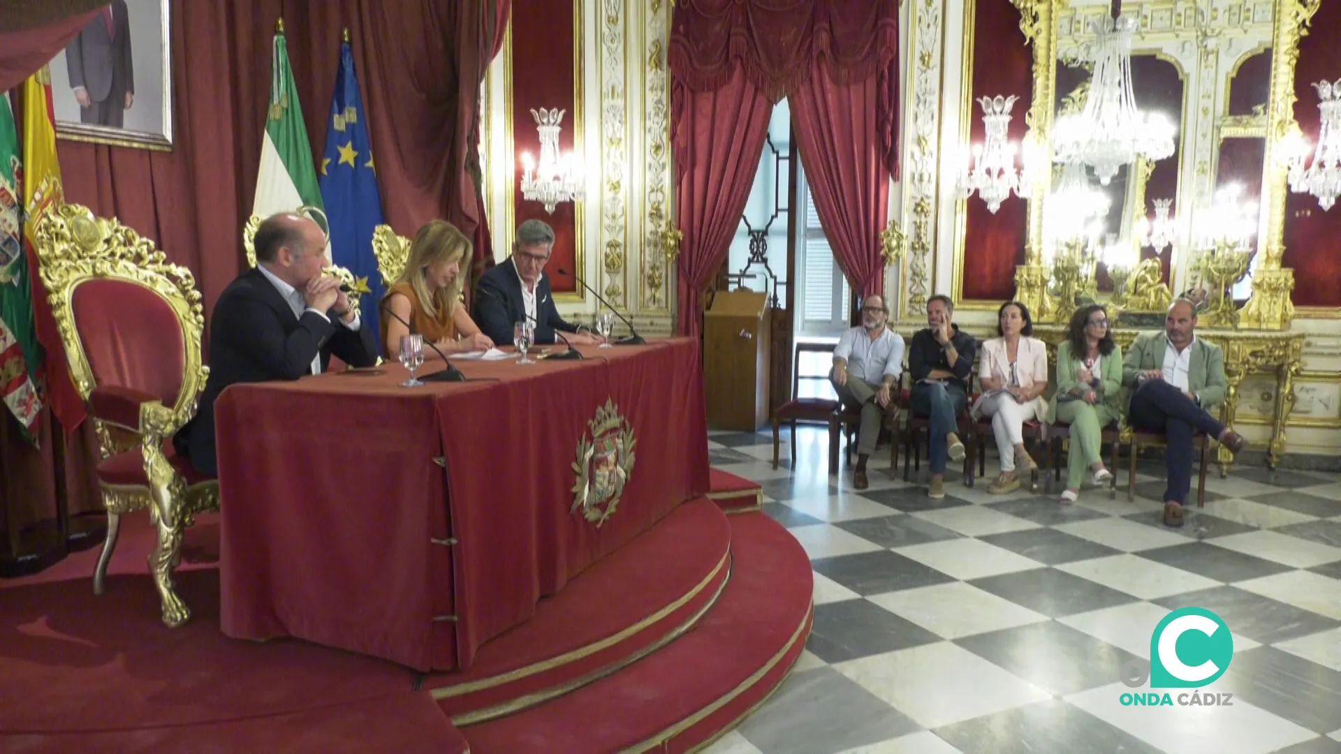 Un momento del acto celebrado en el Salón del Palacio Provincial