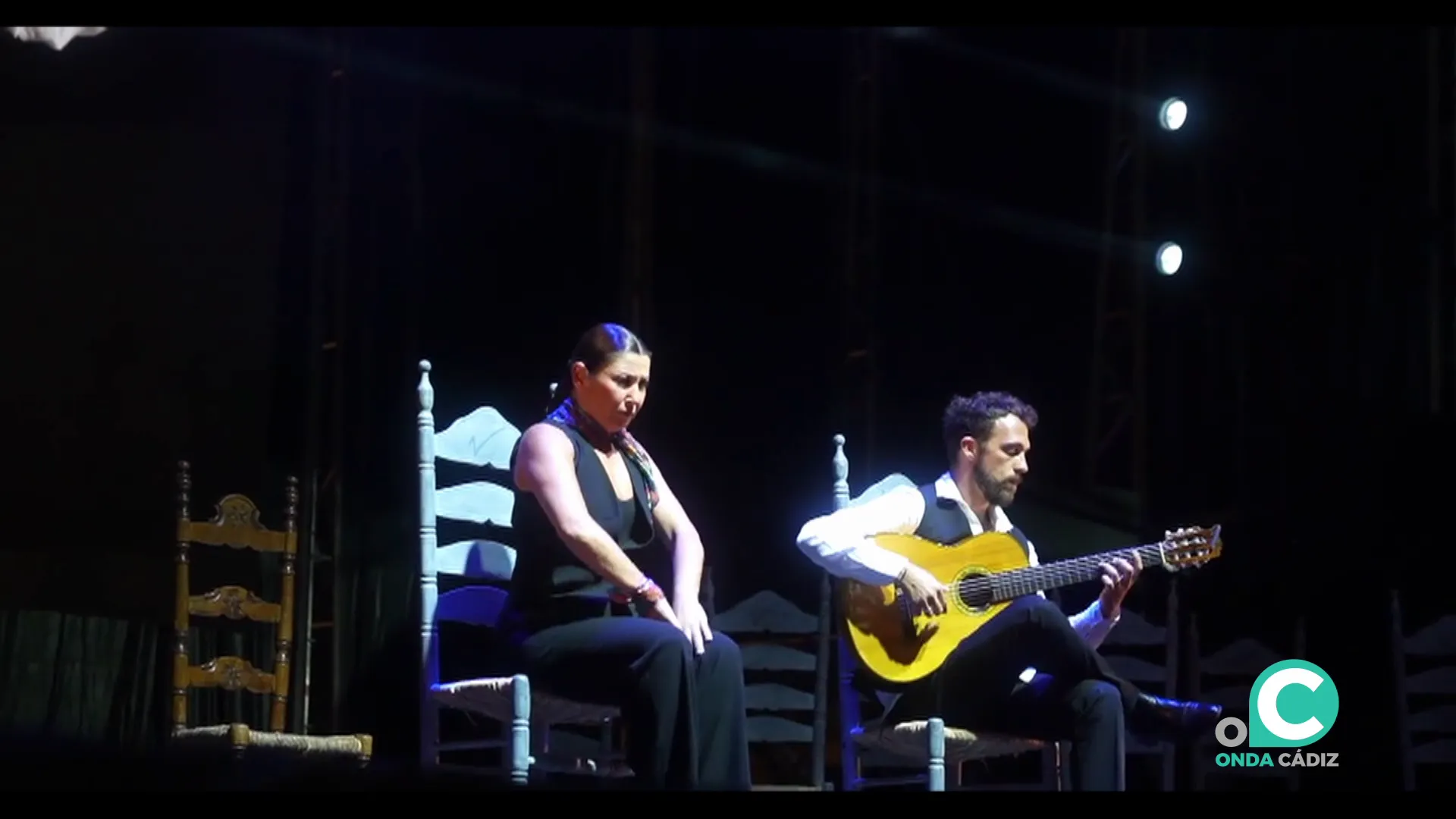 La artista durante un momento de su actuación