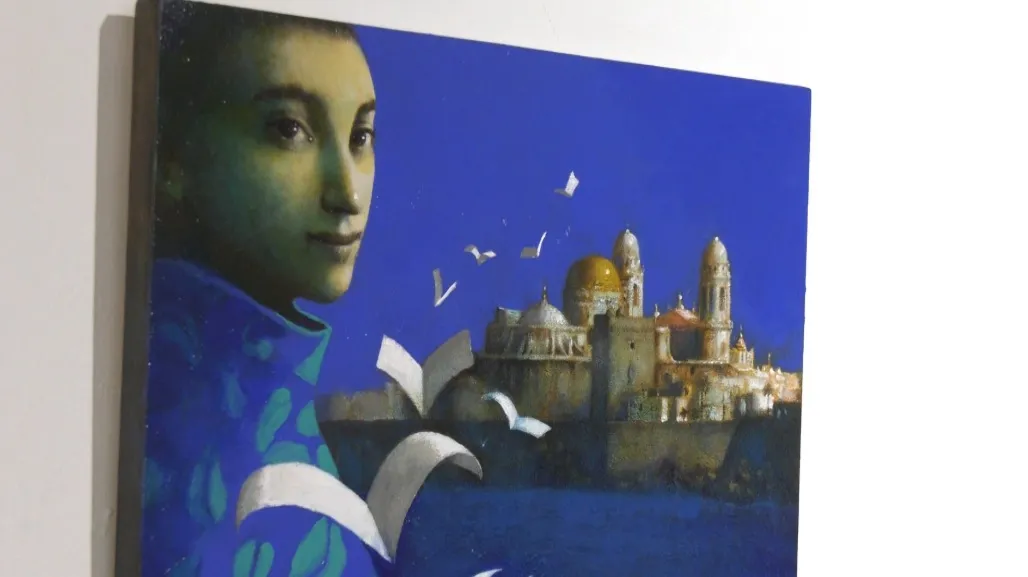 La artista plástica Nicoletta expone su “Vuelo interior” en el Castillo de Santa Catalina.
