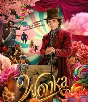 El cartel de la película "Wonka".