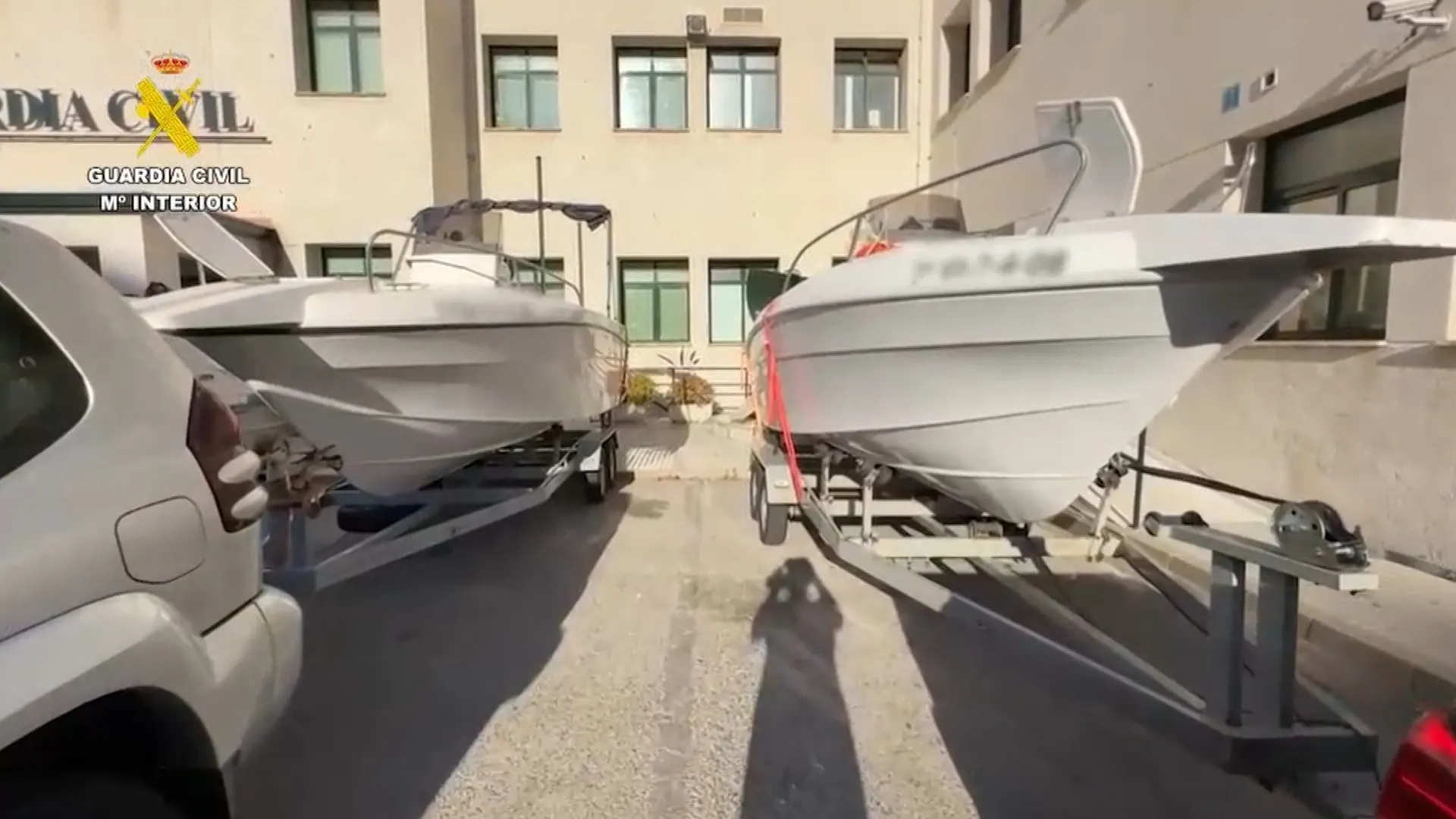 Las dos embarcaciones incautadas cuando pretendían introducir 1.500 kilos de coca por Cádiz y Rota.