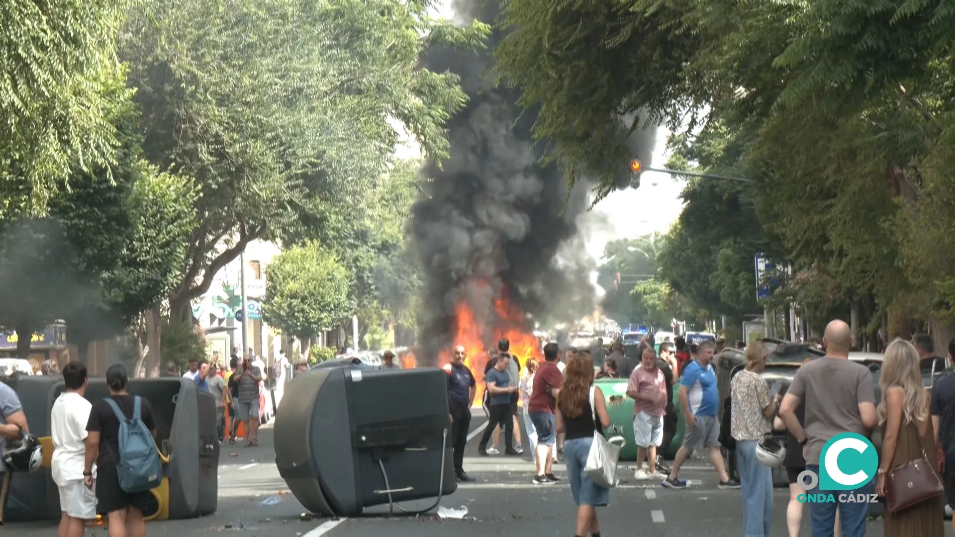 Protestas de los trabajadores del sector del metal. 