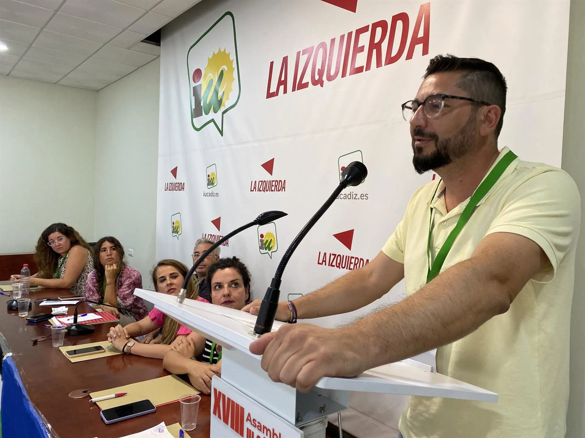 El coordinador provincial de IU Cádiz, Jorge Rodríguez.