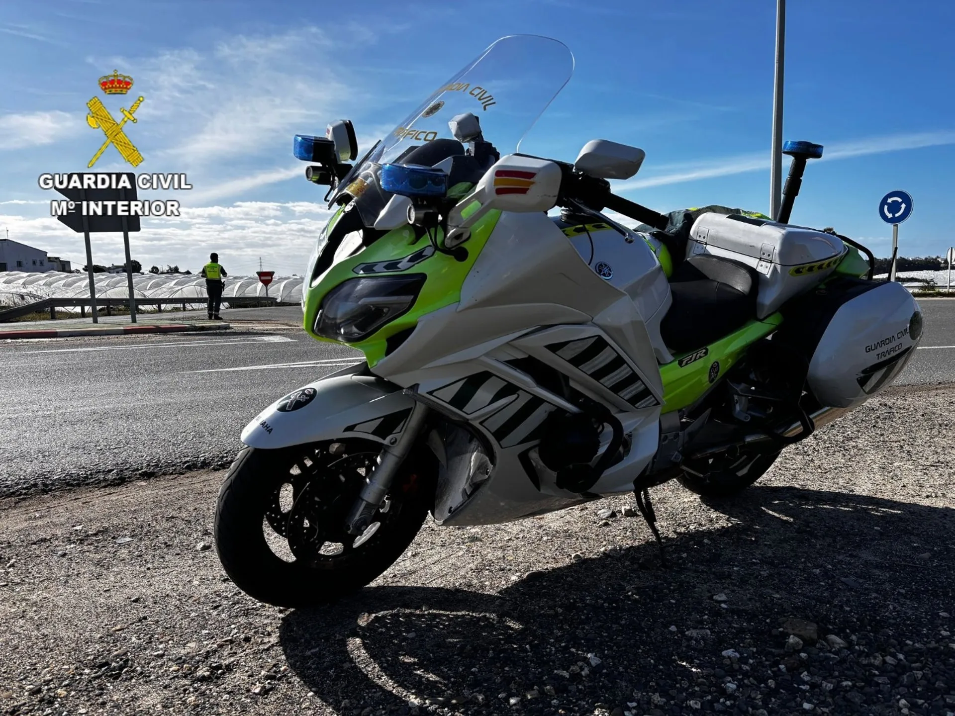 Imagen de archivo de una motocicleta de la Guardia Civil de Tráfico