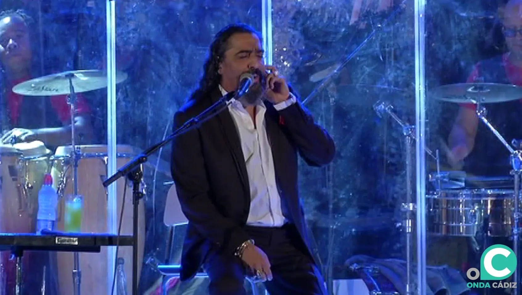El artista durante una actuacion que ofreció en Cádiz en 2017