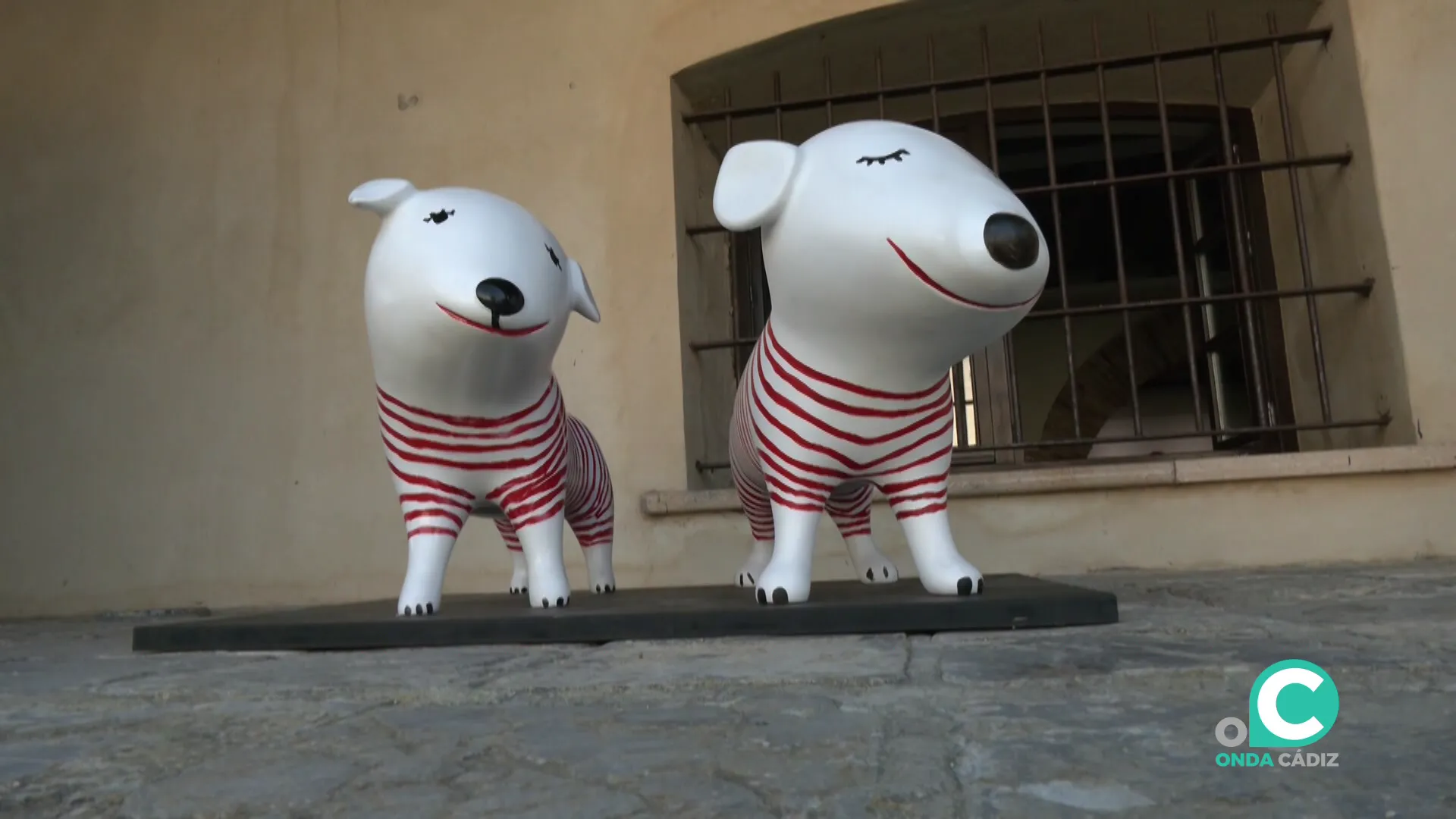 Una de las creaciones de la muestra en el espacio histórico