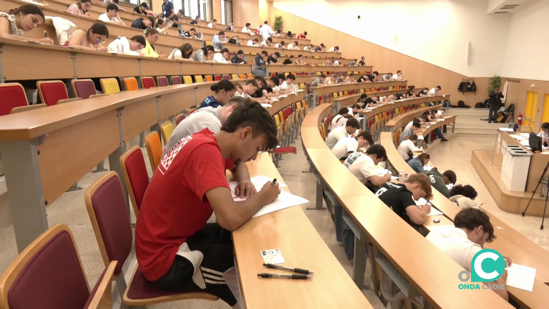 Examen de la PVAU el pasado mes de junio en la Facultad de Medicina de Cádiz
