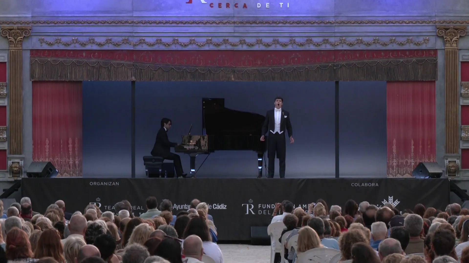 Un momento de la actuación durante el pasado viernes