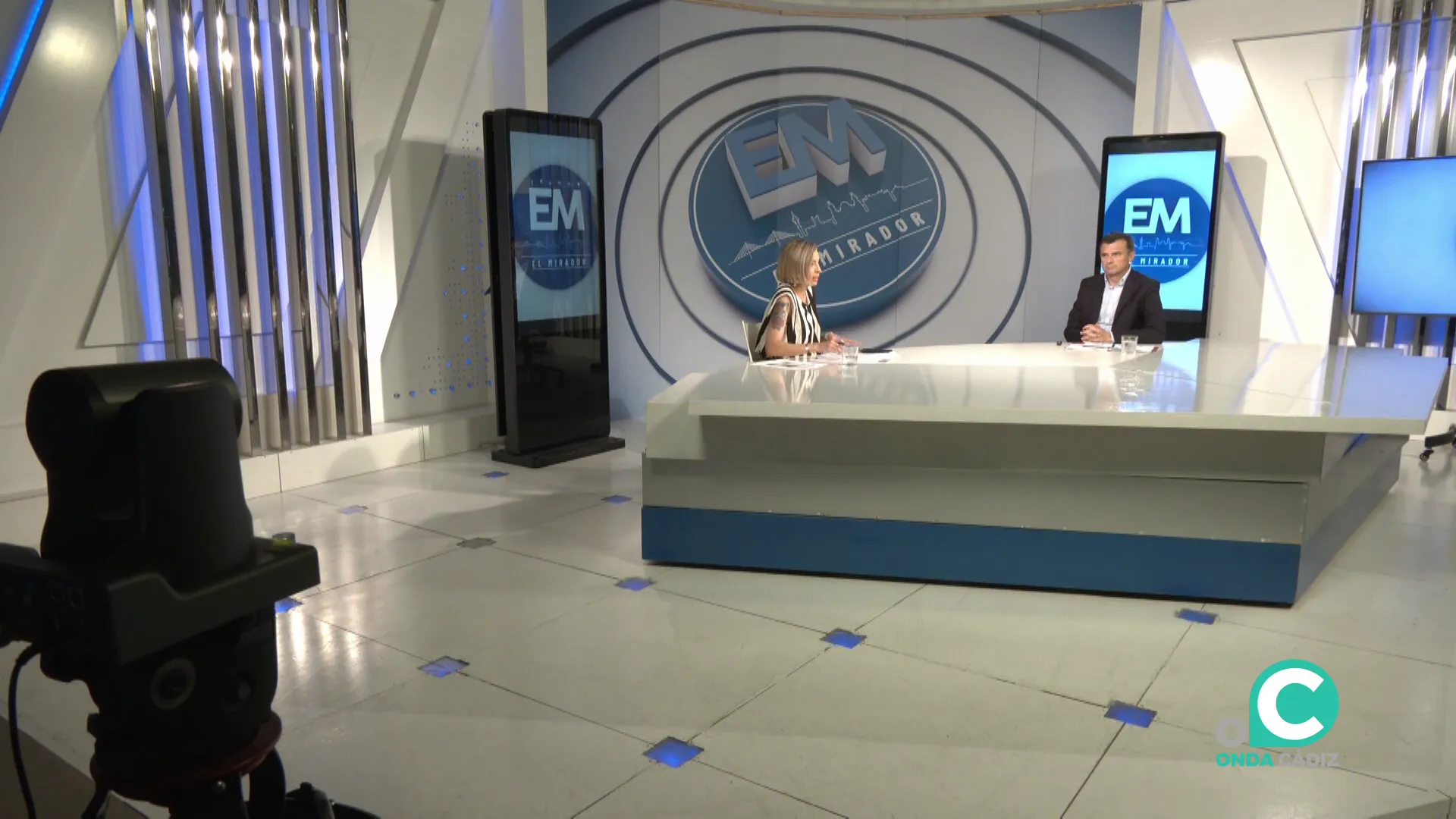 Bruno García durante su entrevista en el programa el Mirador Informativo.