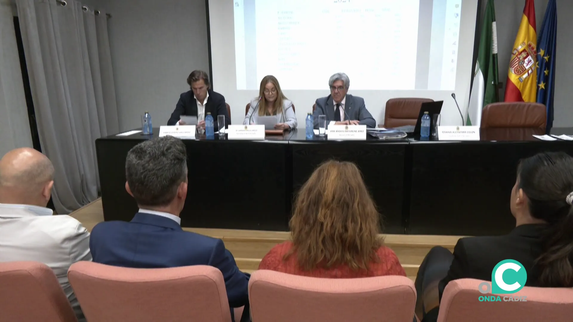 Un momento del acto celebrado en la institución este viernes